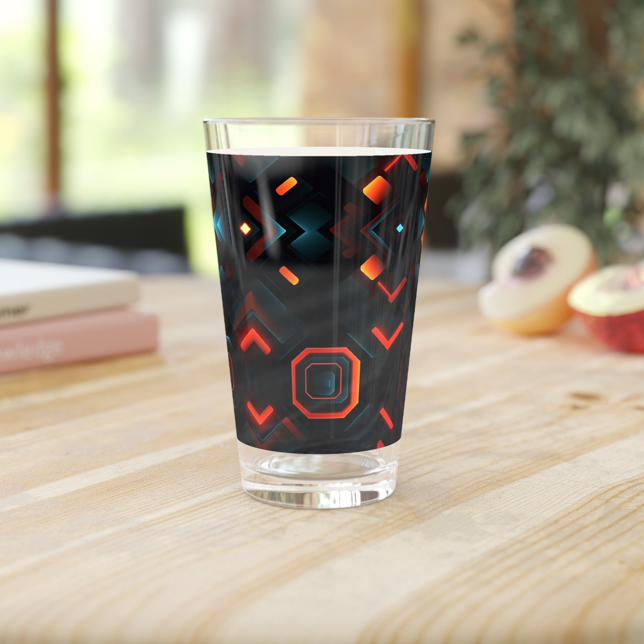 Pint Glass, 16oz - Abstract Designs 01