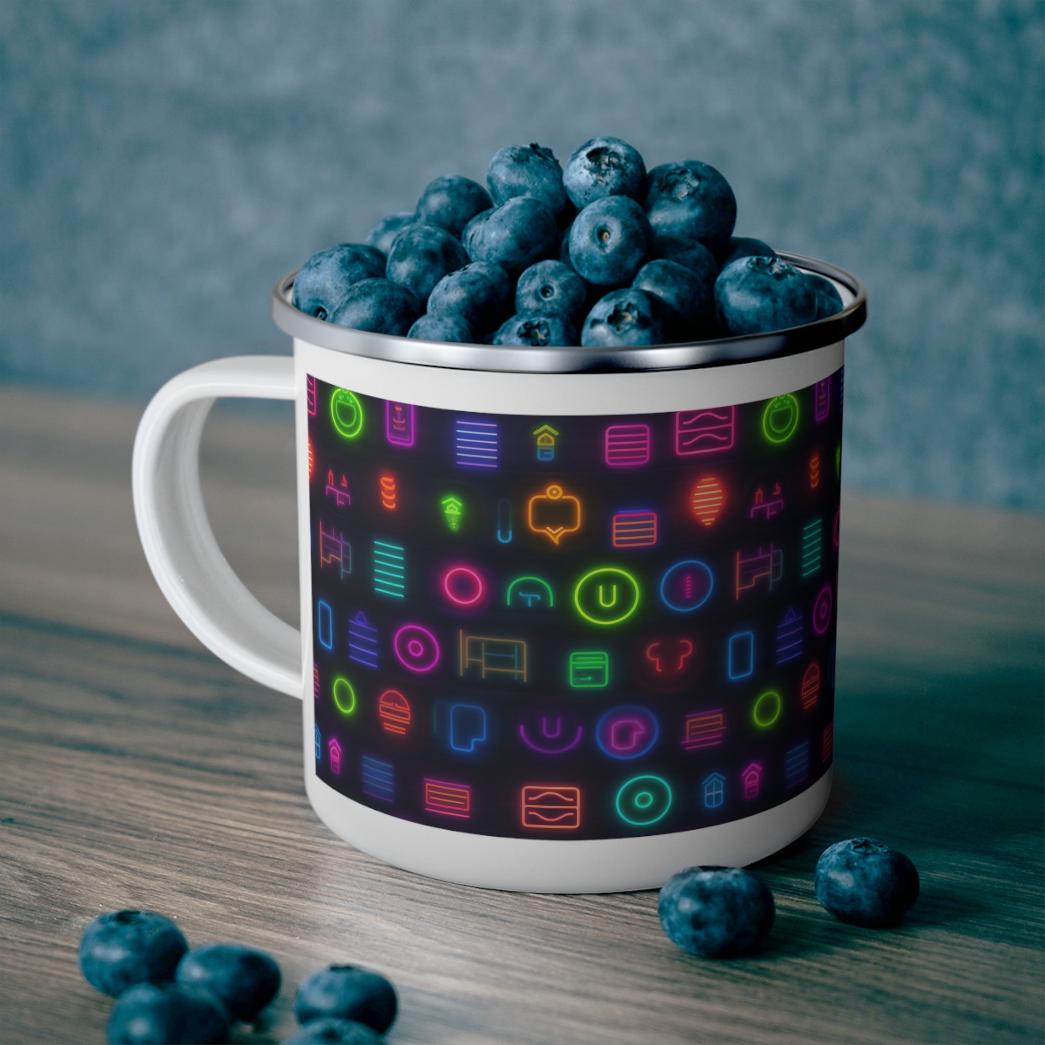 Enamel Camping Mug - Seamless Designs 11