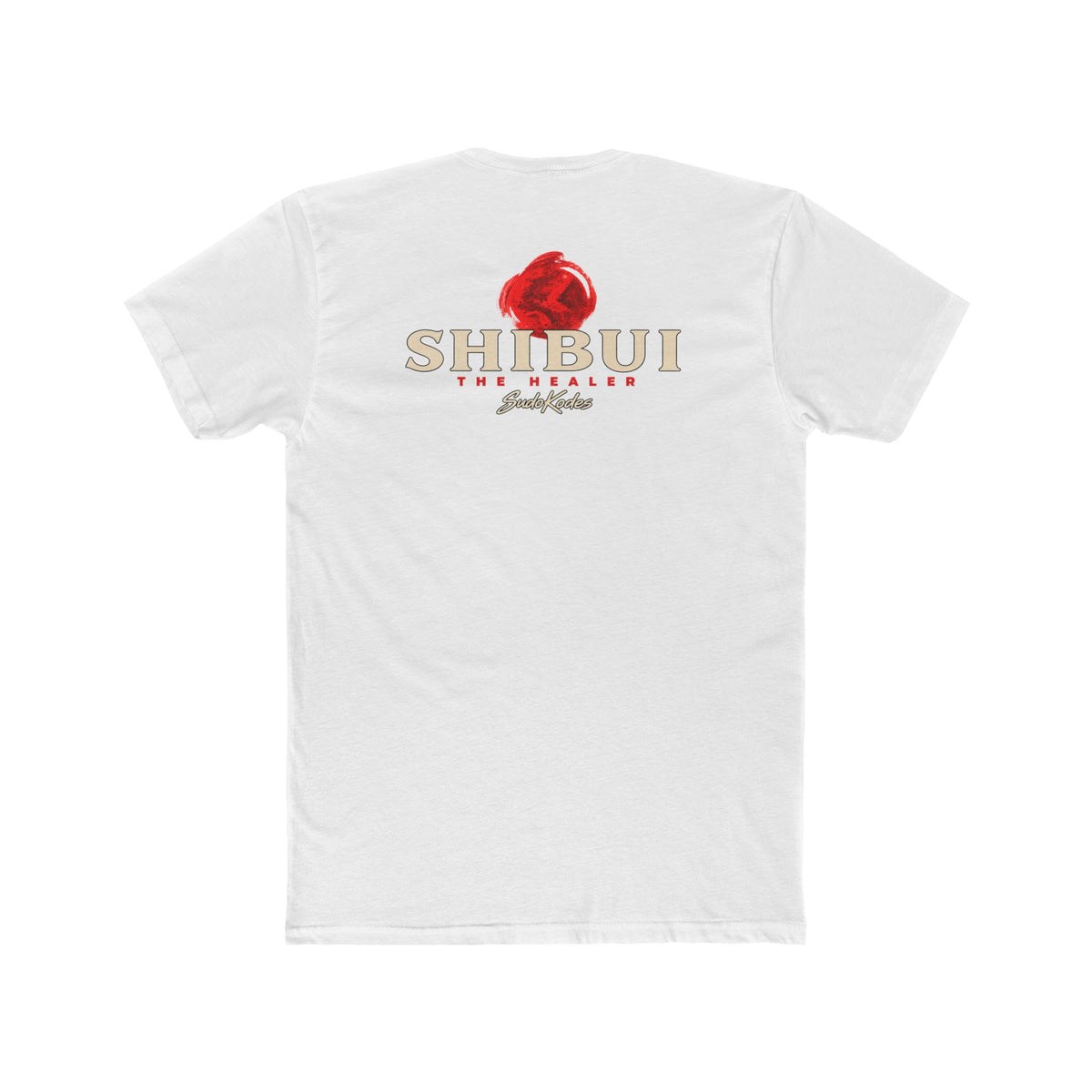 The Healer, a Shibui design, on a men's cotton crew tee