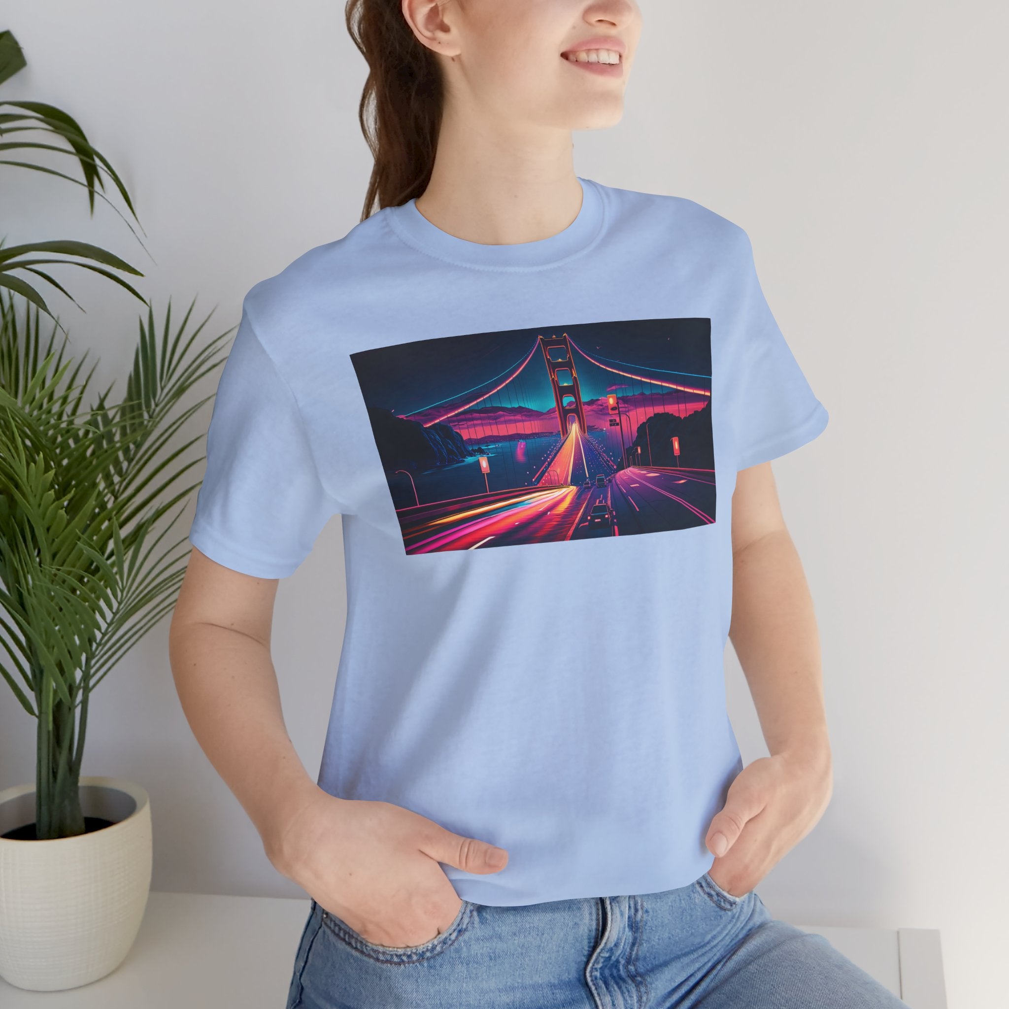Unisex Jersey Short Sleeve Tee - Golden Gate Bridge, San Francisco, USA