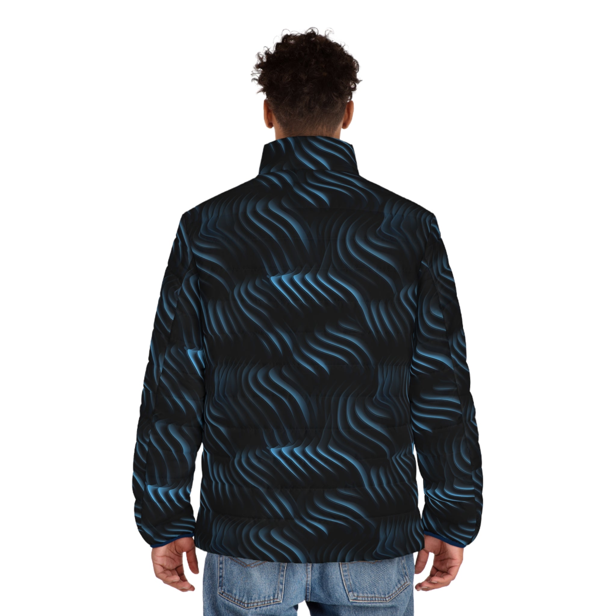Men's Puffer Jacket (AOP) - Abstract Designs 05