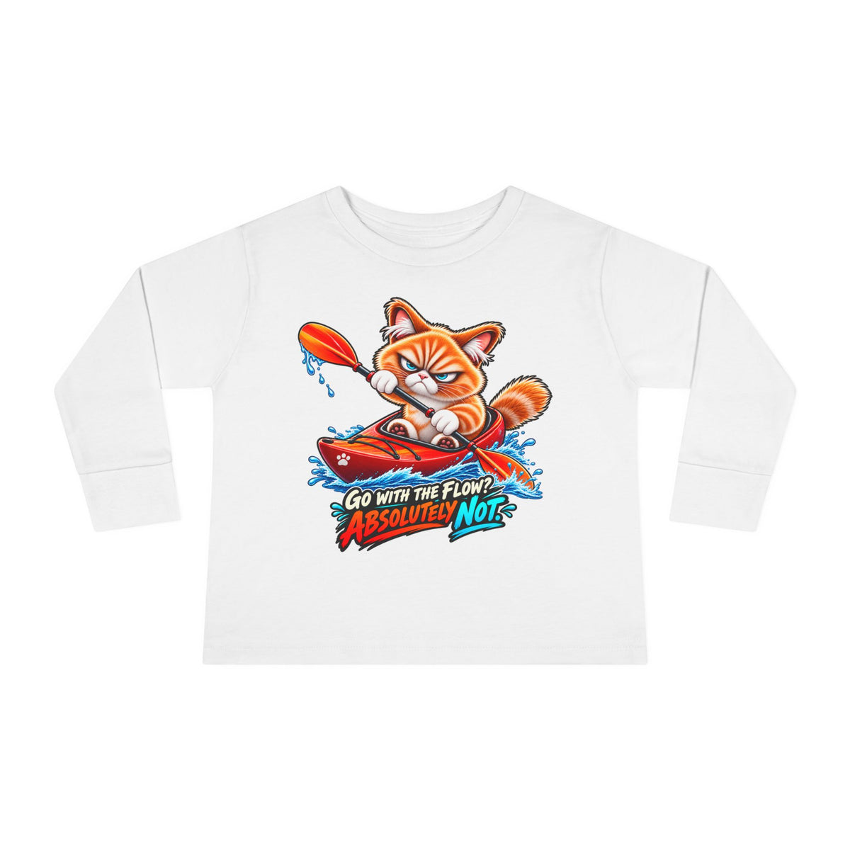 Kayaking - Mildly Feral - Toddler Long Sleeve Tee