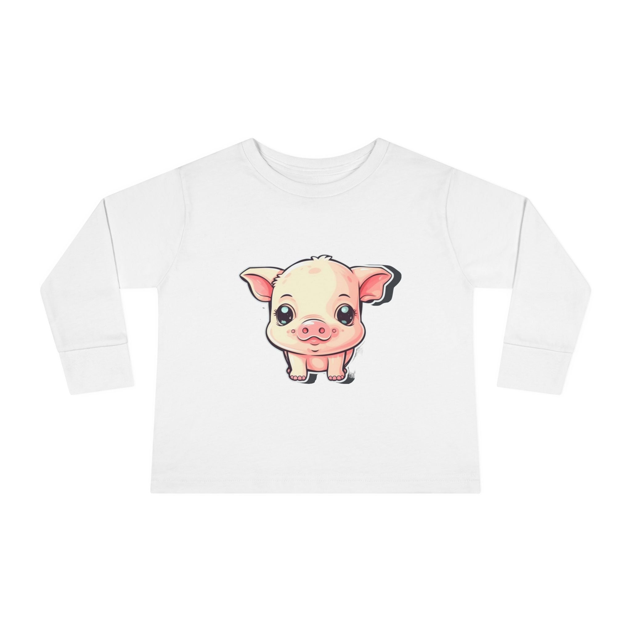 Toddler Long Sleeve Tee - Pig Piglet