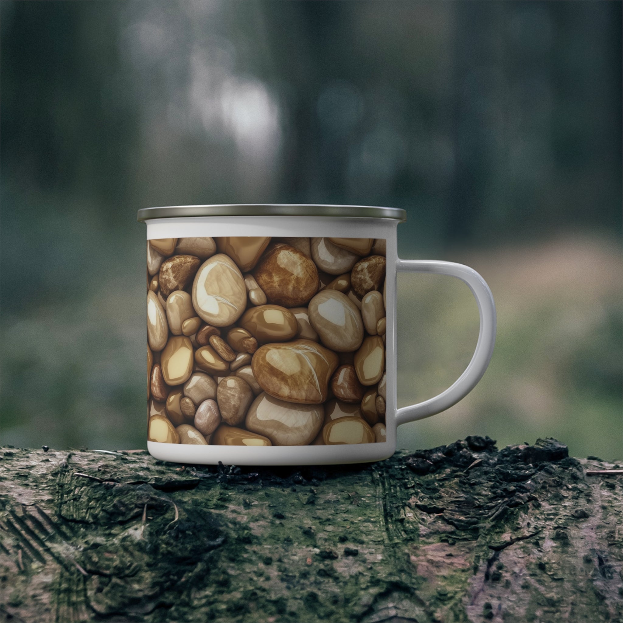 Enamel Camping Mug - Seamless Designs 03