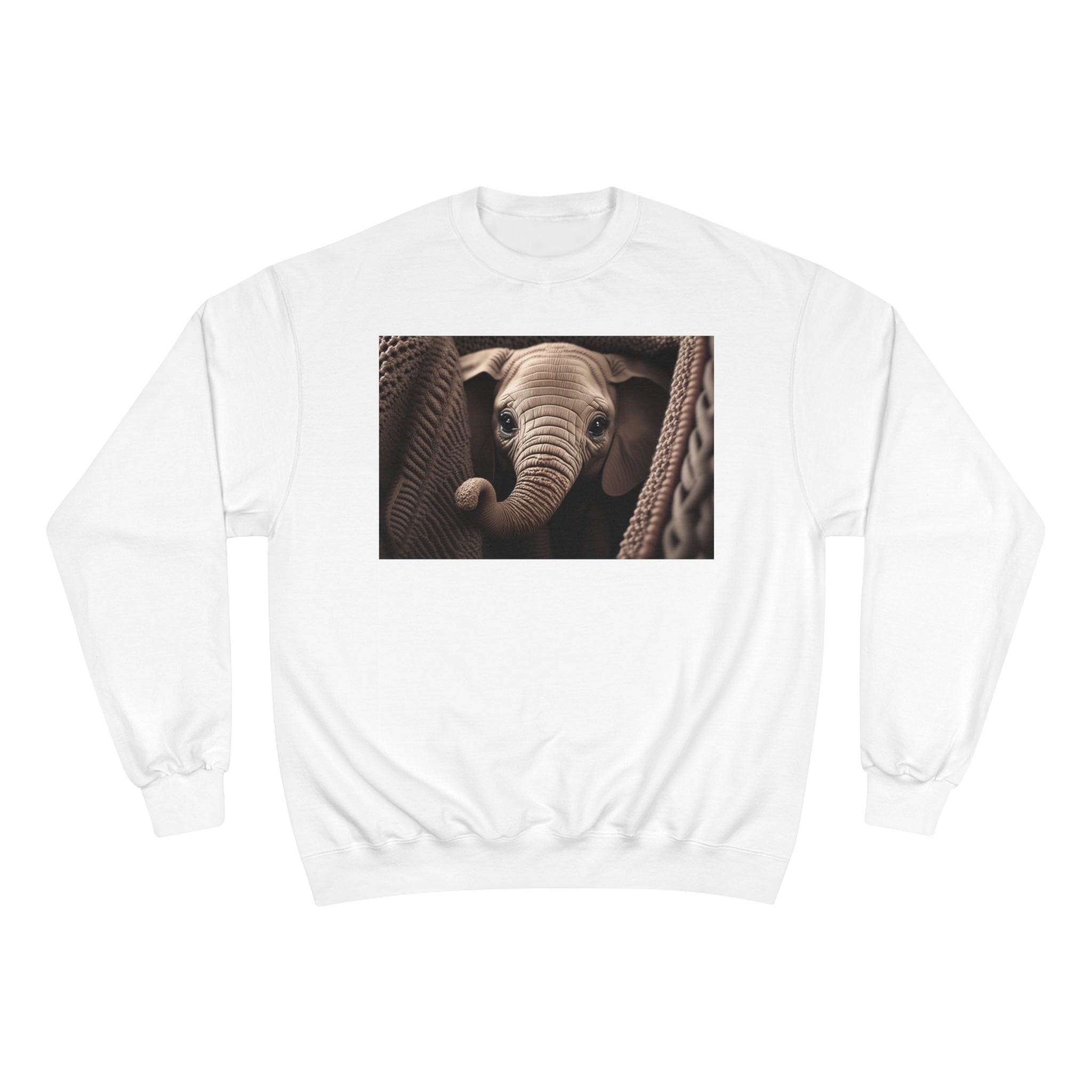 Champion Sweatshirt - Knit Animals, Elephant Calf