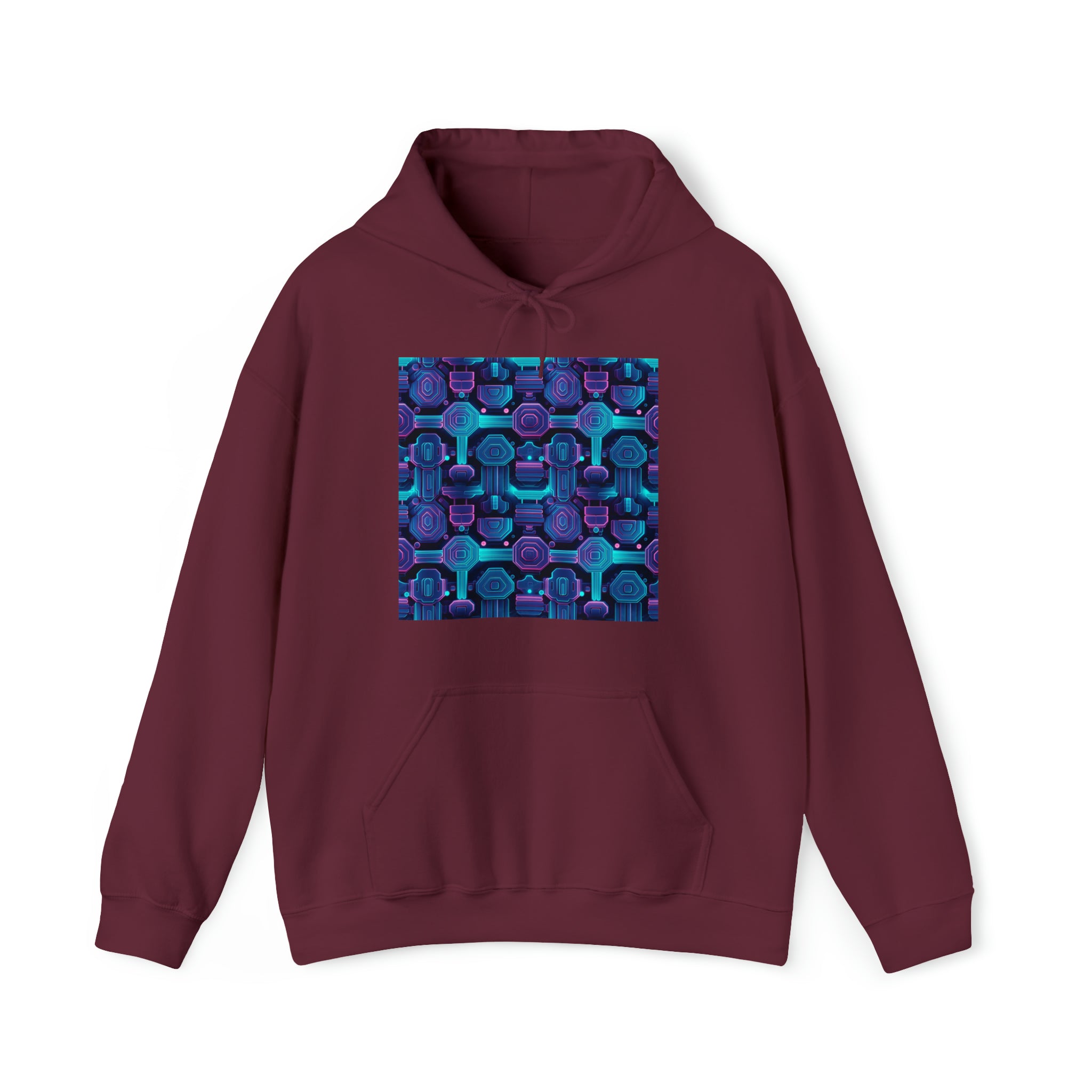 Unisex Heavy Blend™ Hooded Sweatshirt - Abstract Neon Designs 02