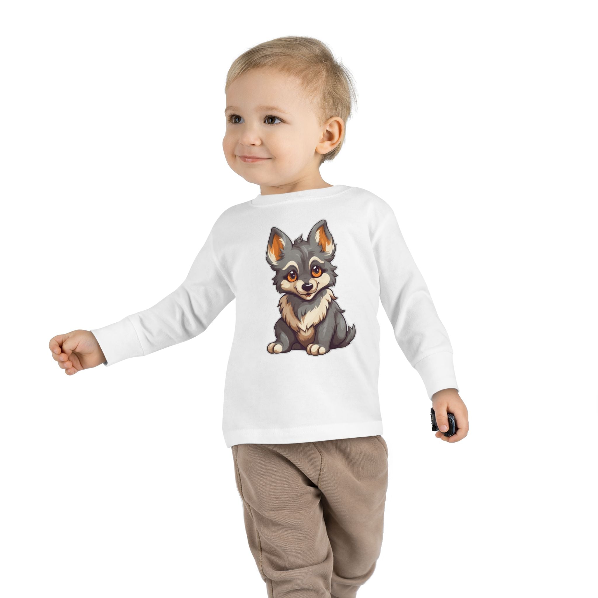 Toddler Long Sleeve Tee - Wolf Pup