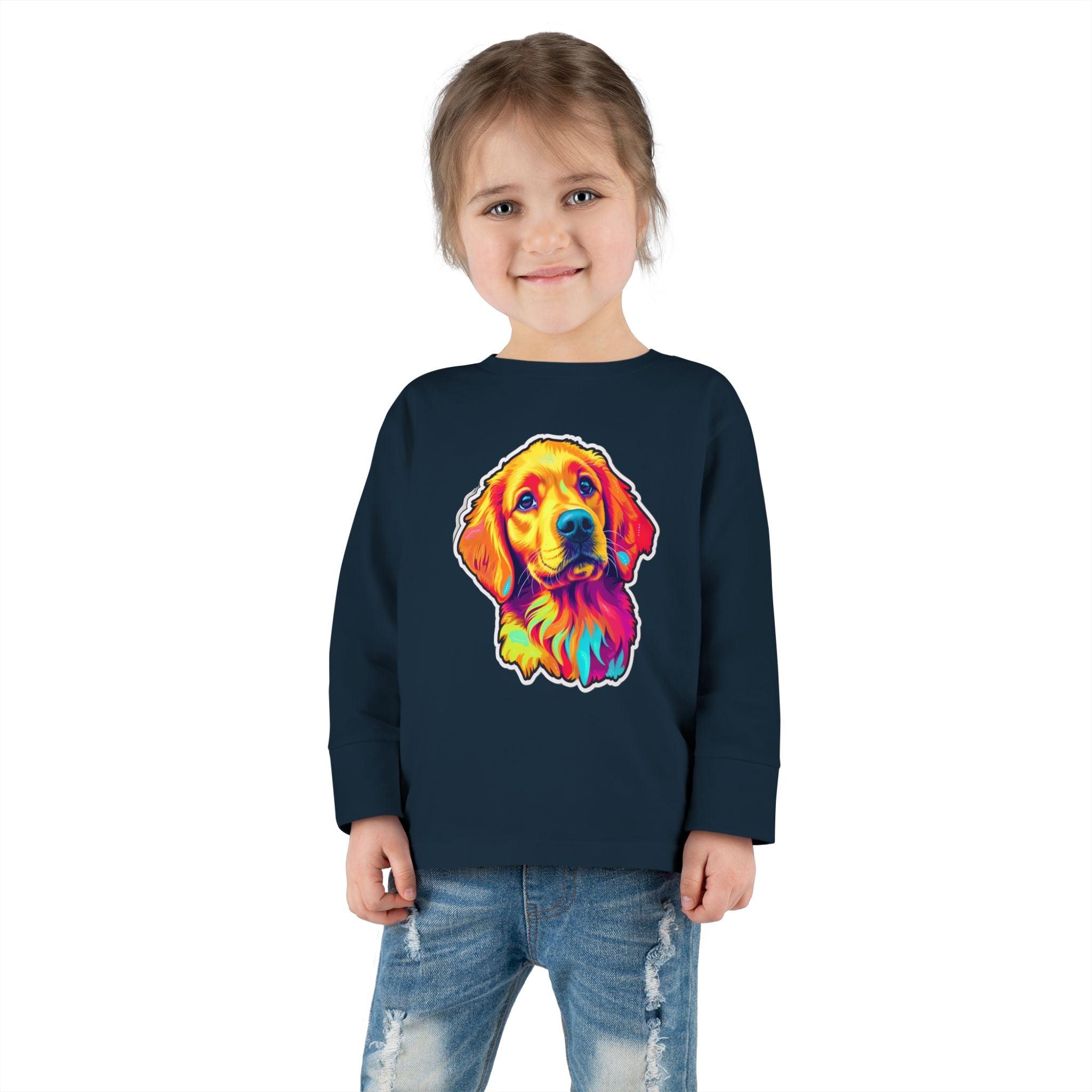 Toddler Long Sleeve Tee - Puppies 09