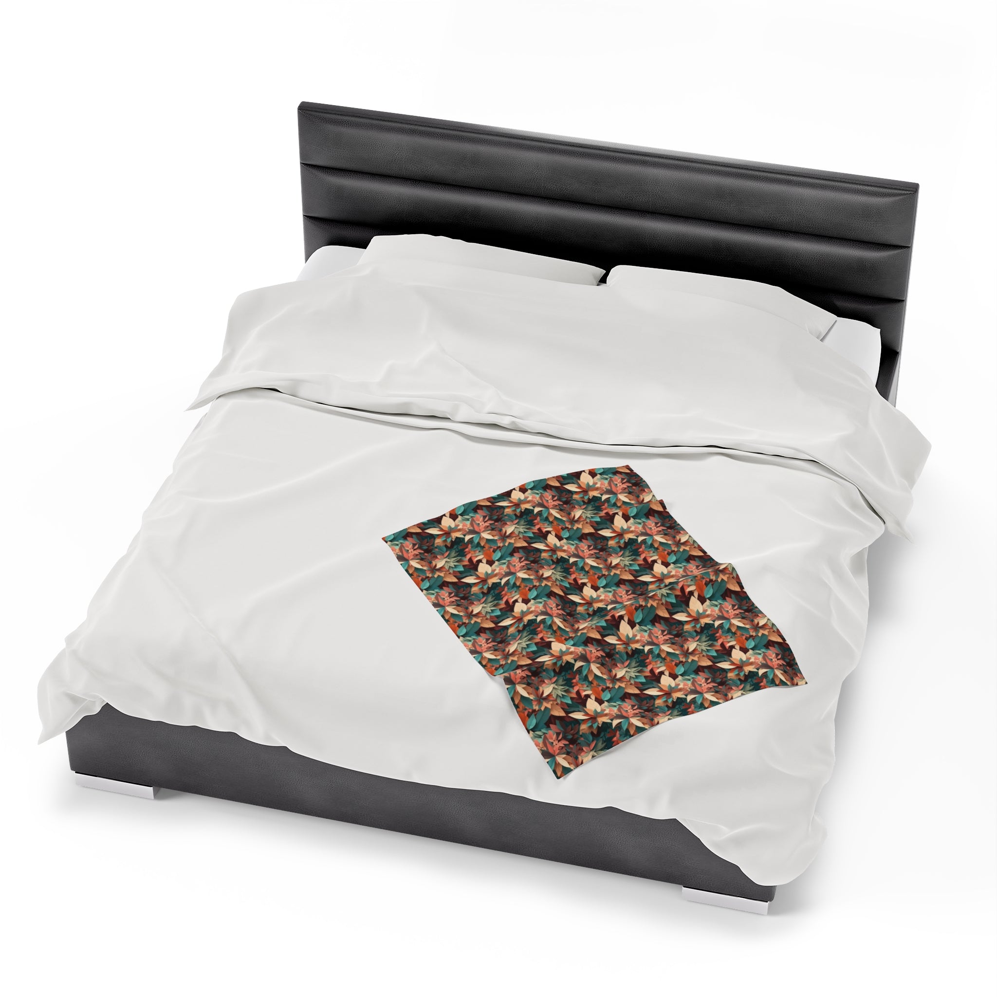 Velveteen Plush Blanket (AOP) - Seamless Abstract Designs 04