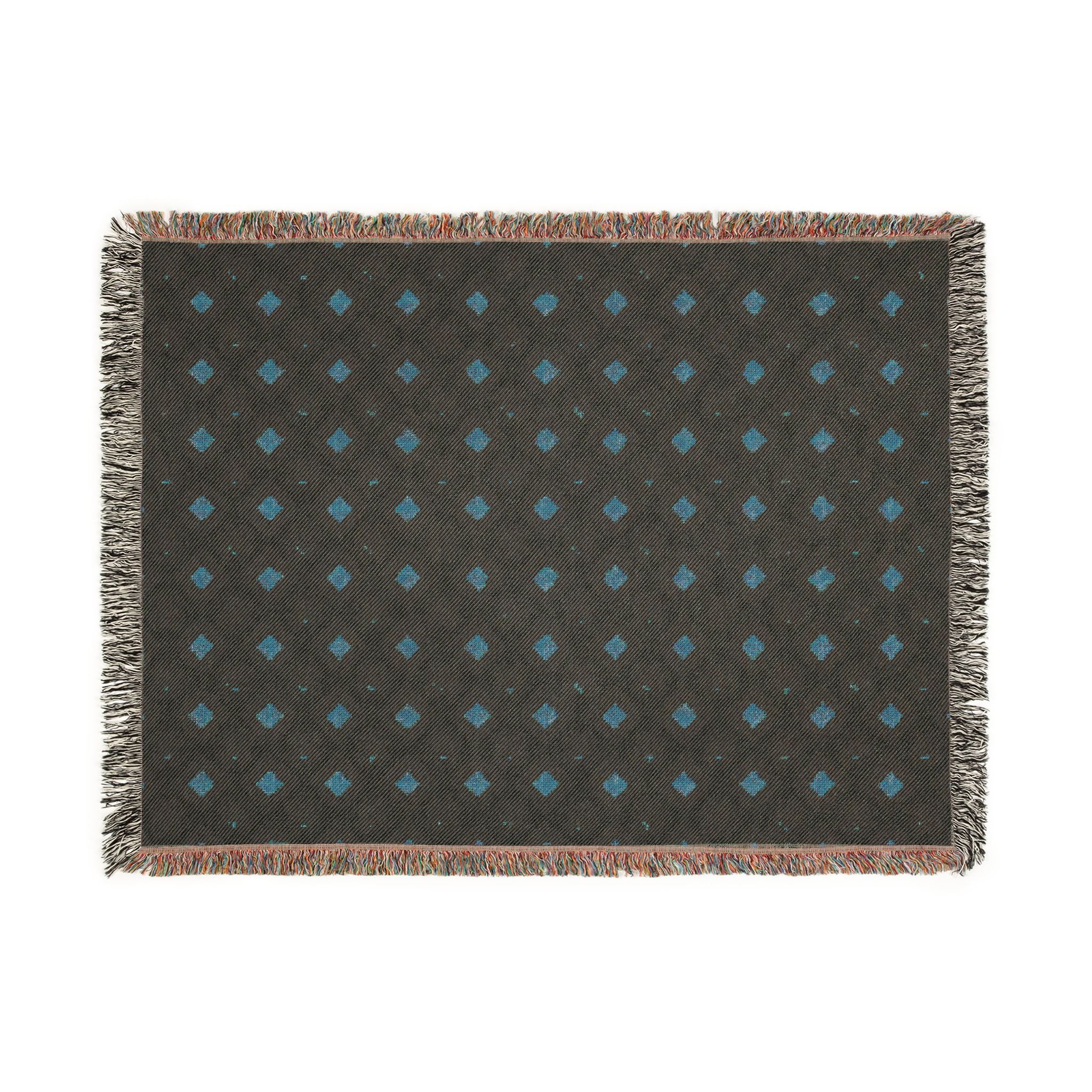Woven Throw Blanket — Reversible Cozy Check Pattern for Living Room & Cabin - Design 02
