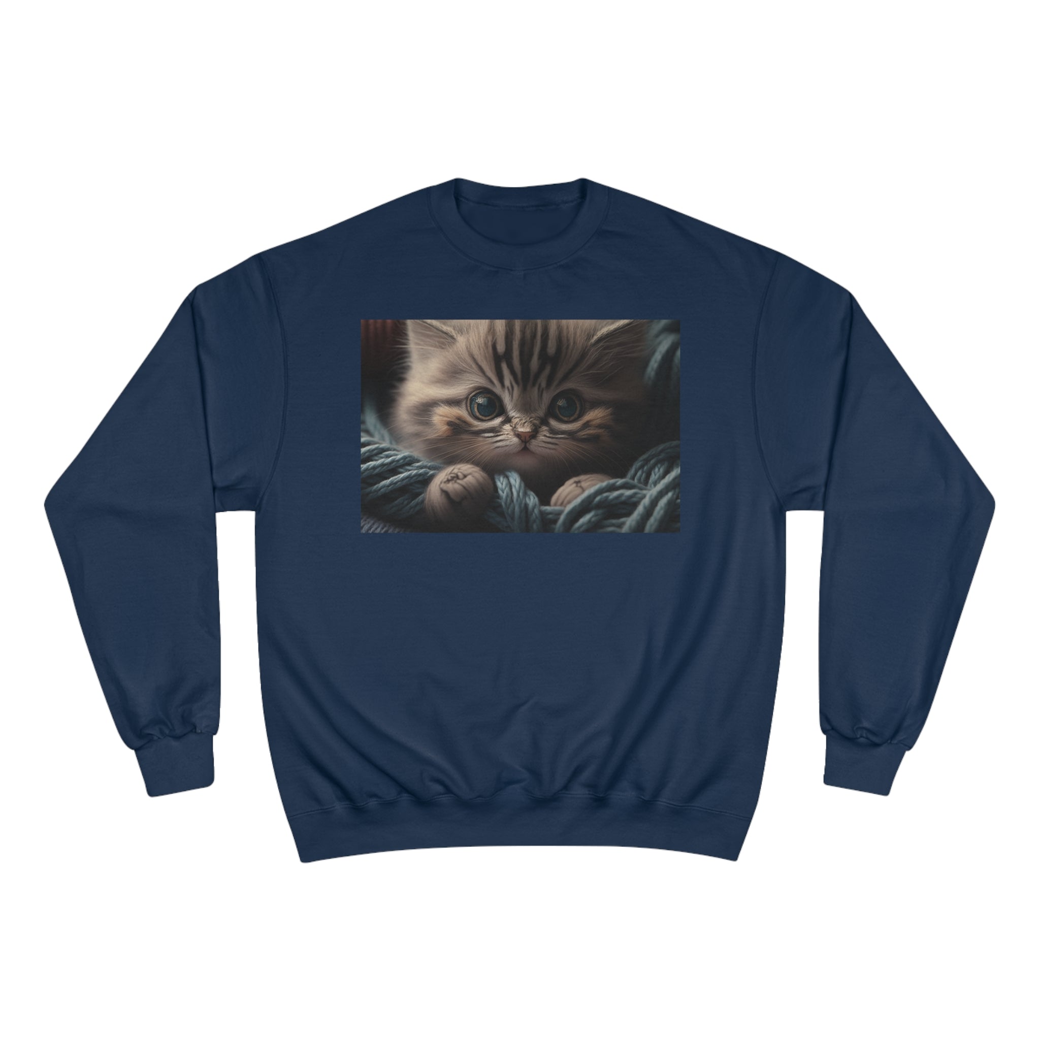 Champion Sweatshirt - Knit Animals, Kitten