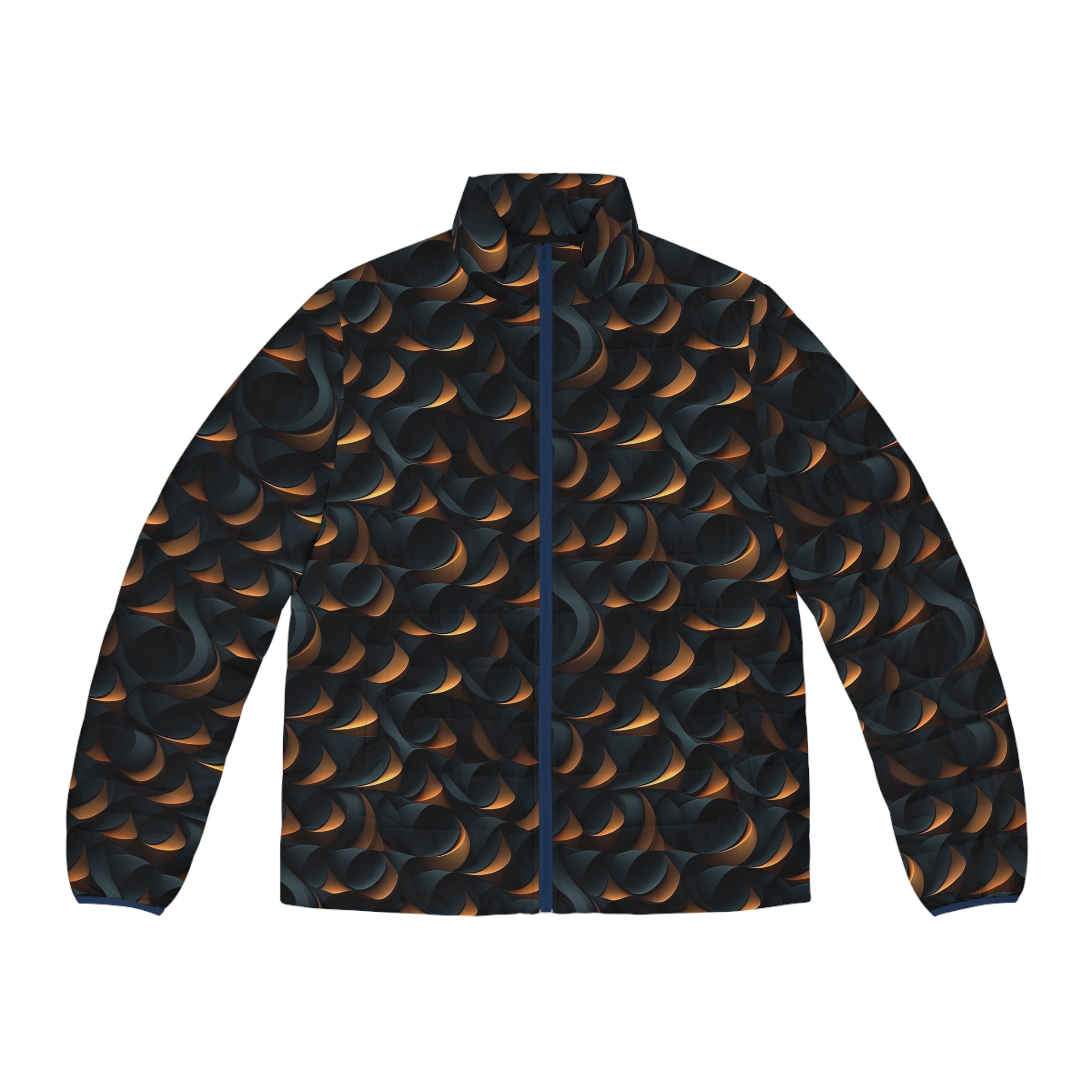 Men's Puffer Jacket (AOP) - Abstract Designs 14