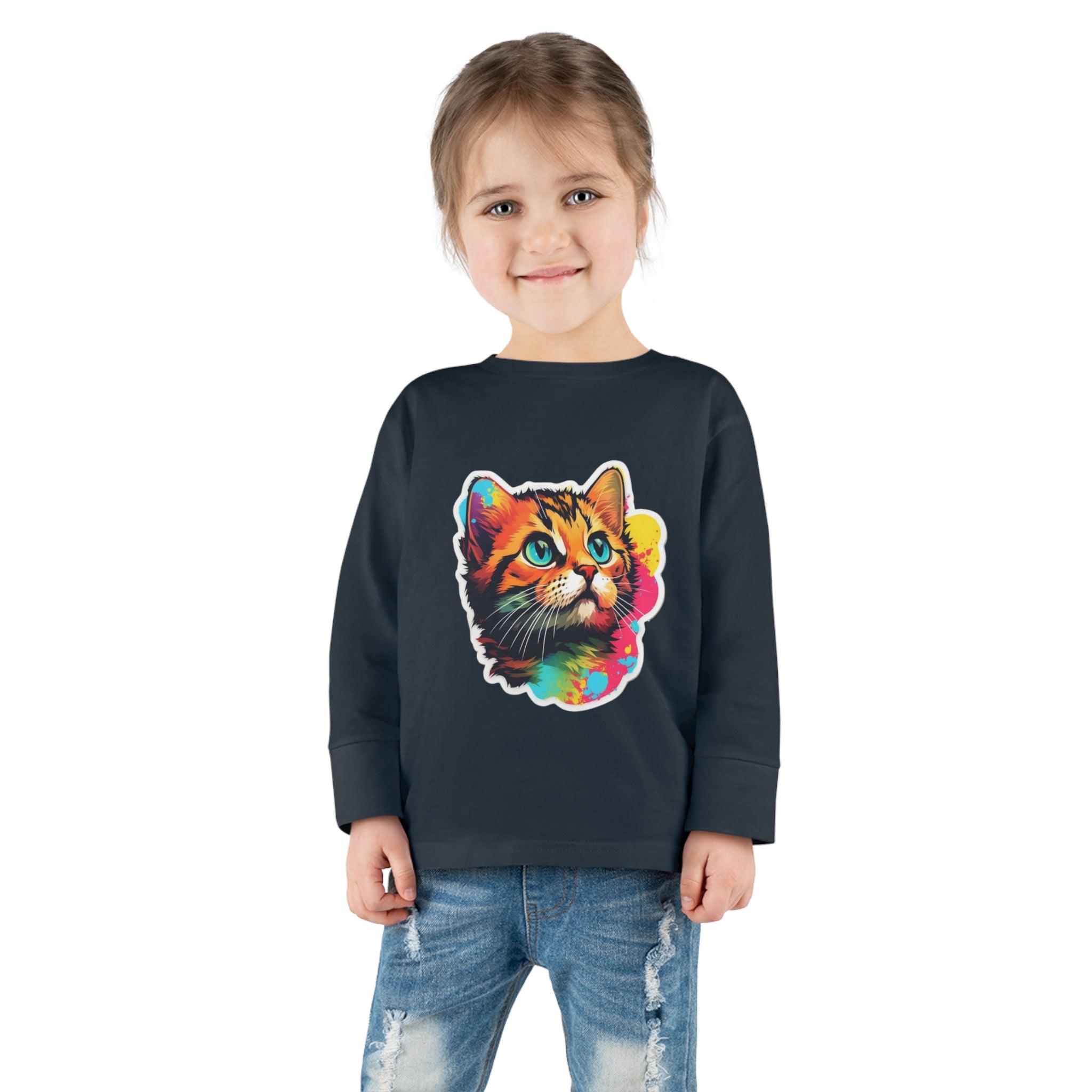 Toddler Long Sleeve Tee - Kittens 05