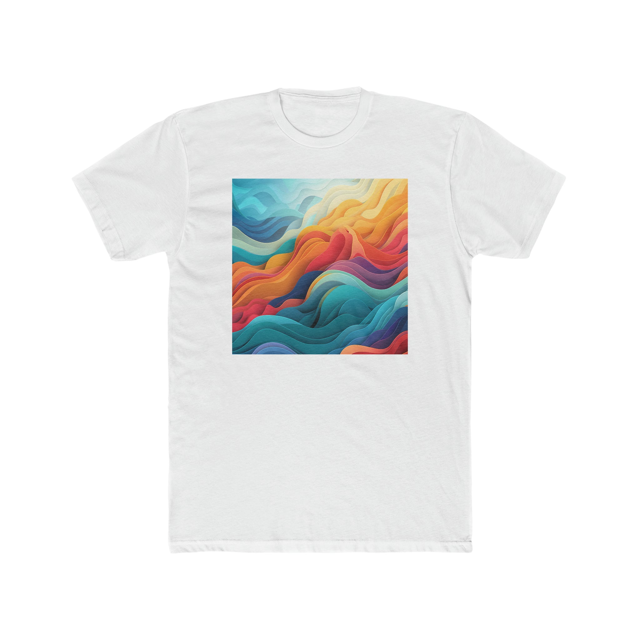 Men's Cotton Crew Tee - Vector Art Design 03