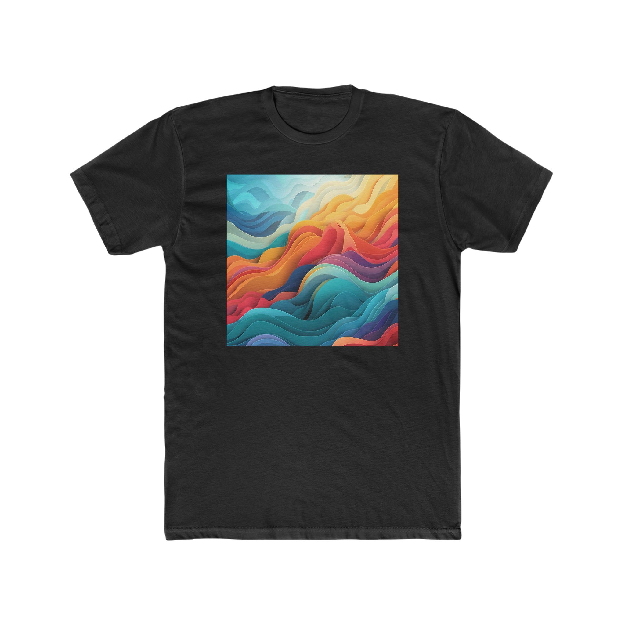Men's Cotton Crew Tee - Vector Art Design 03