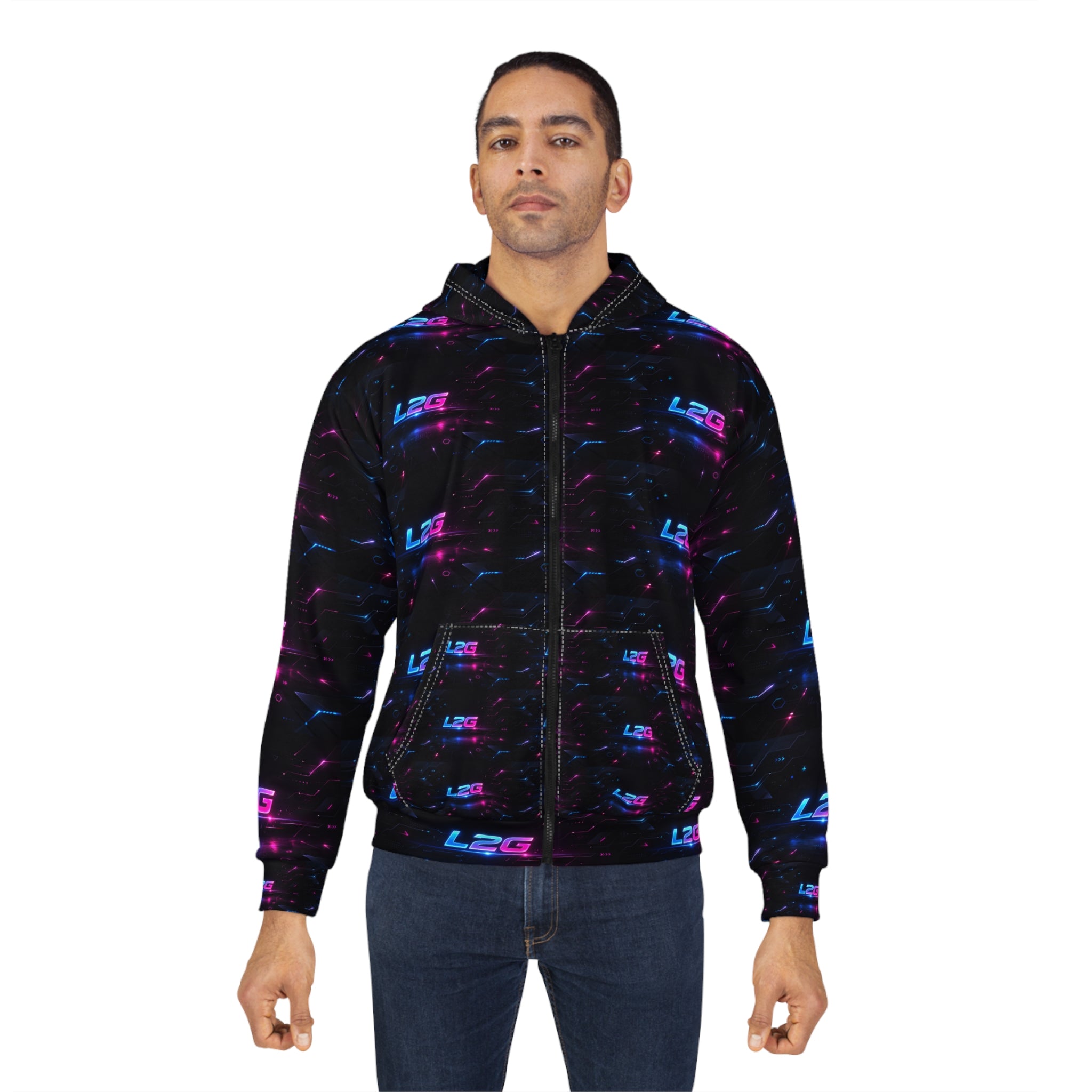 Unisex Zip Hoodie (AOP) - Custom Design - L2G