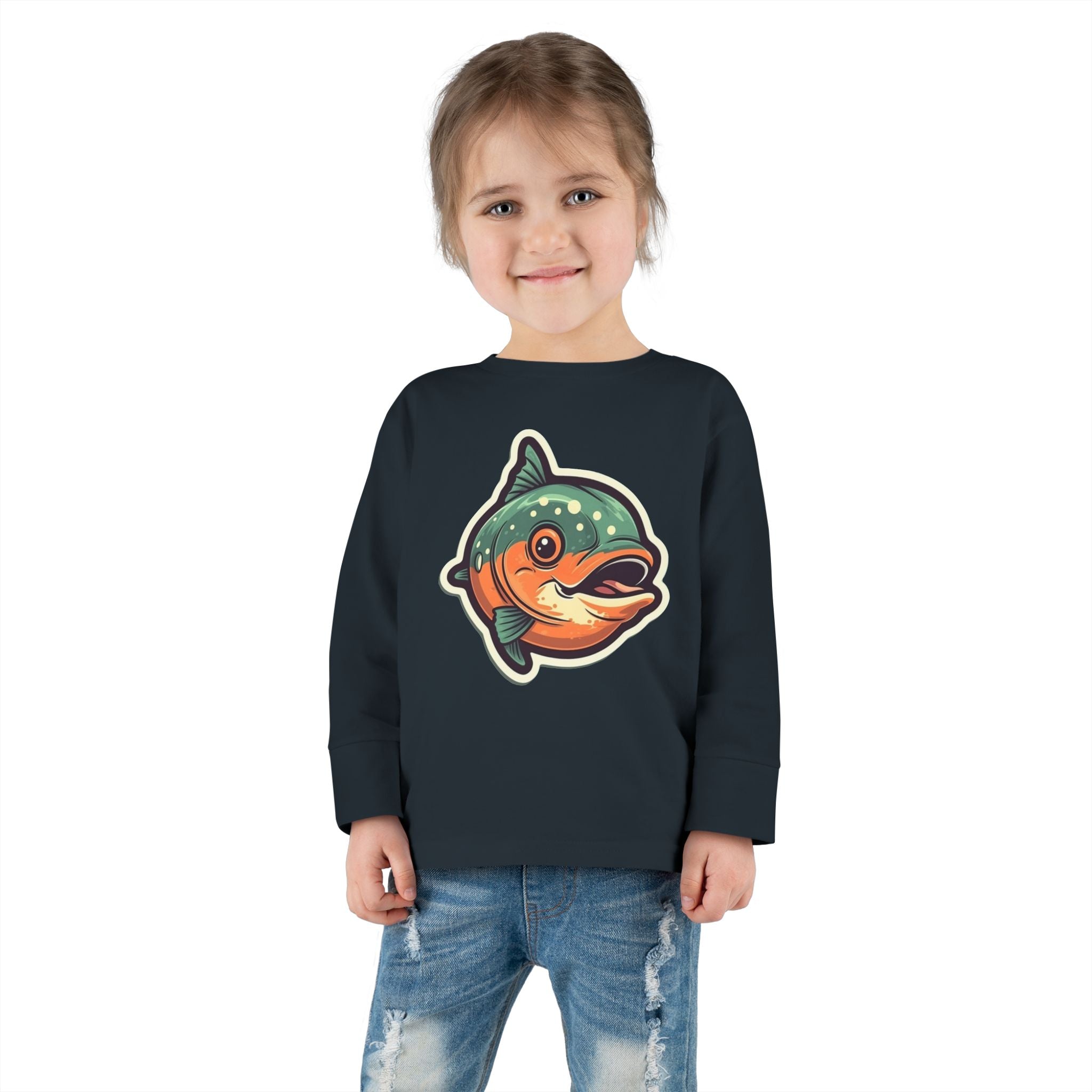 Toddler Long Sleeve Tee - Salmon Fry