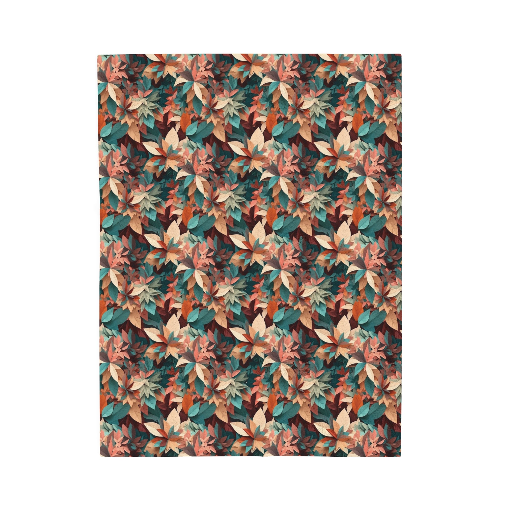 Velveteen Plush Blanket (AOP) - Seamless Abstract Designs 04