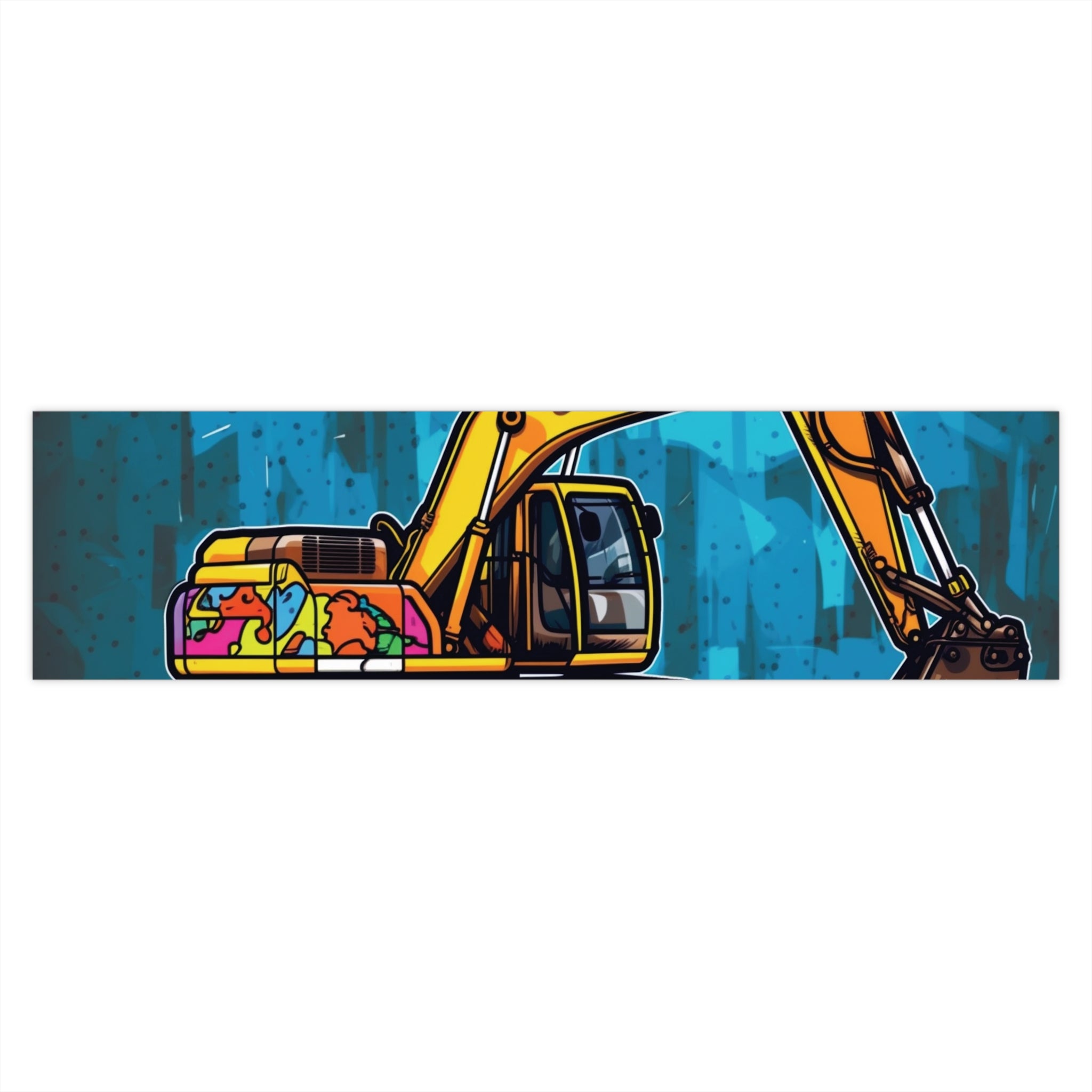 Bumper Stickers - Pop Art Designs, Excavator