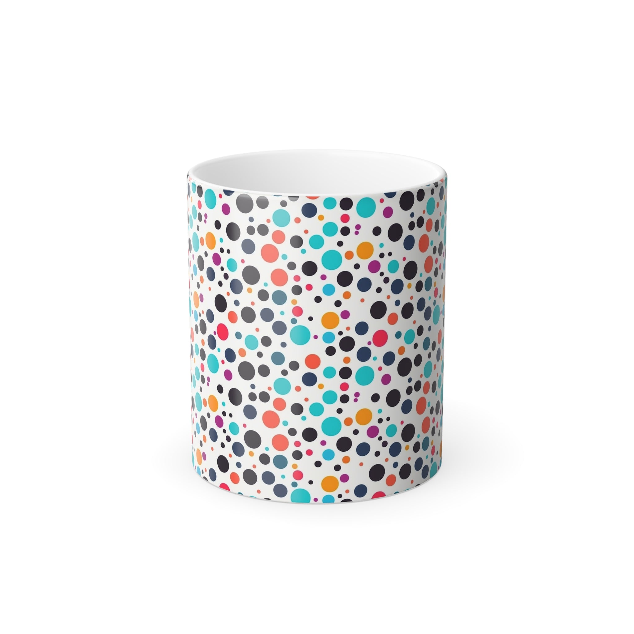 Color-Changing Mug, 11oz — Polka Dots