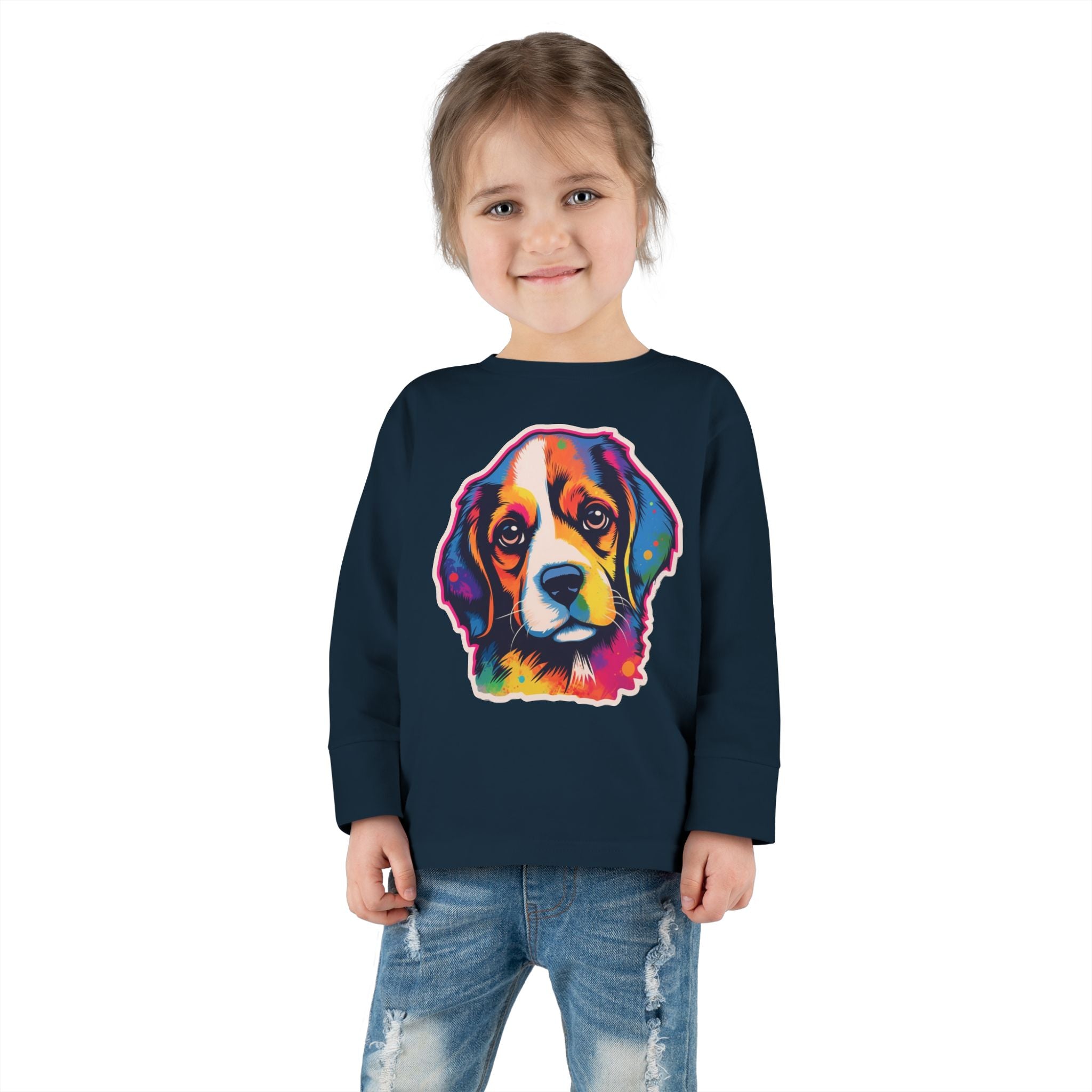 Toddler Long Sleeve Tee - Puppies 01