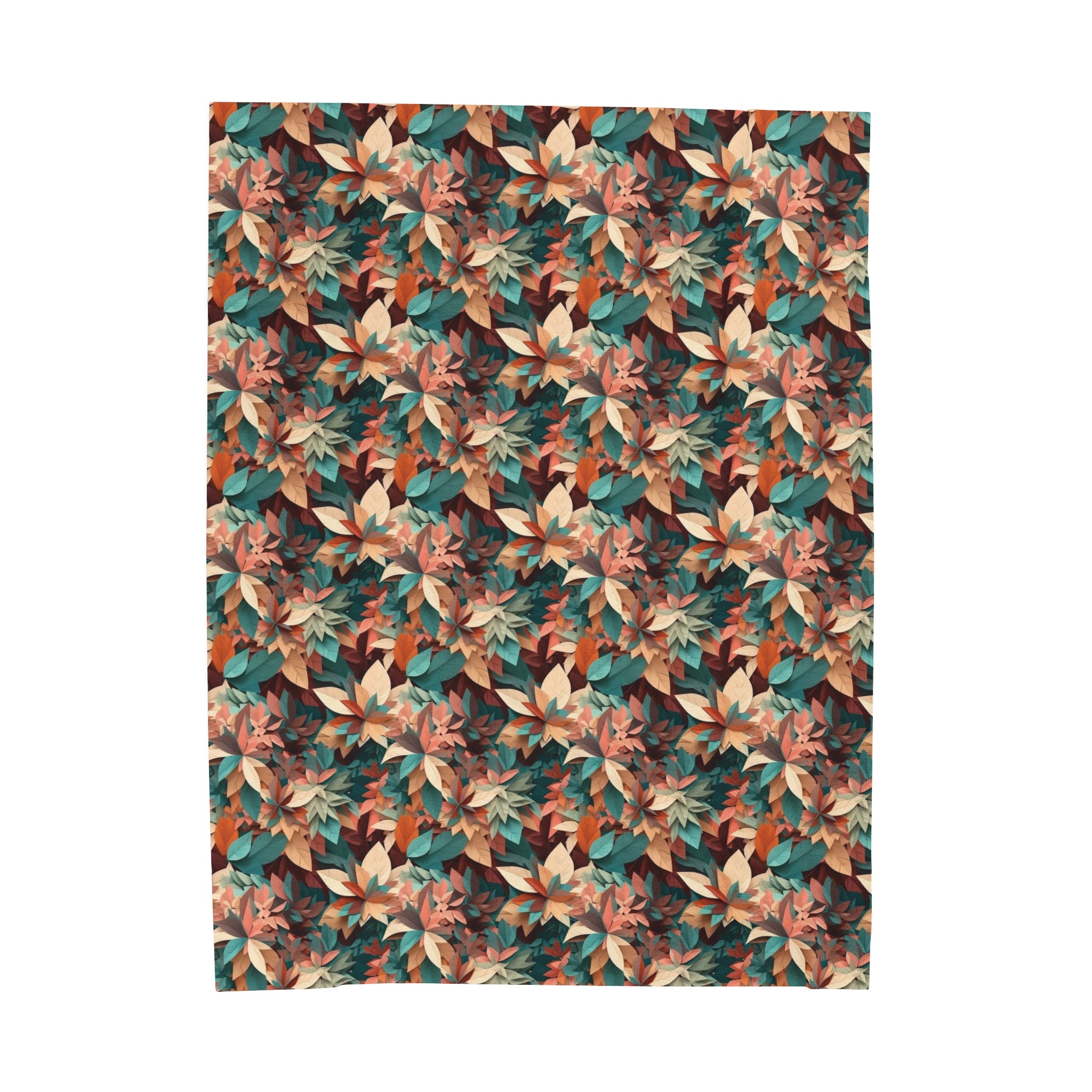 Velveteen Plush Blanket (AOP) - Seamless Abstract Designs 04