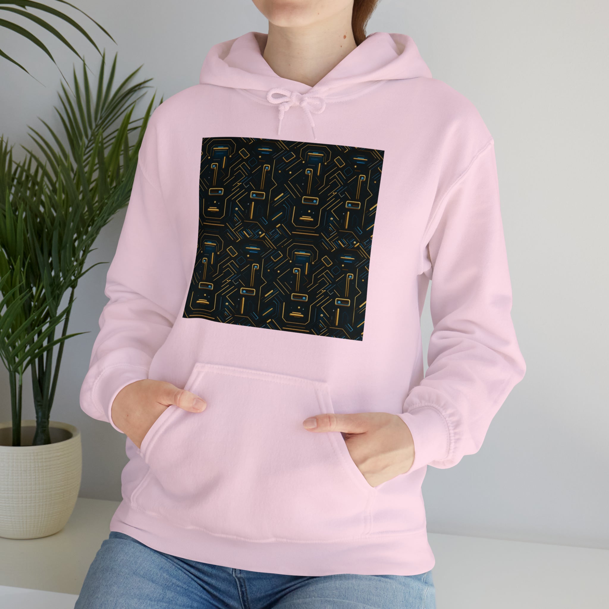 Unisex Heavy Blend™ Hooded Sweatshirt - Abstract Neon Designs 05