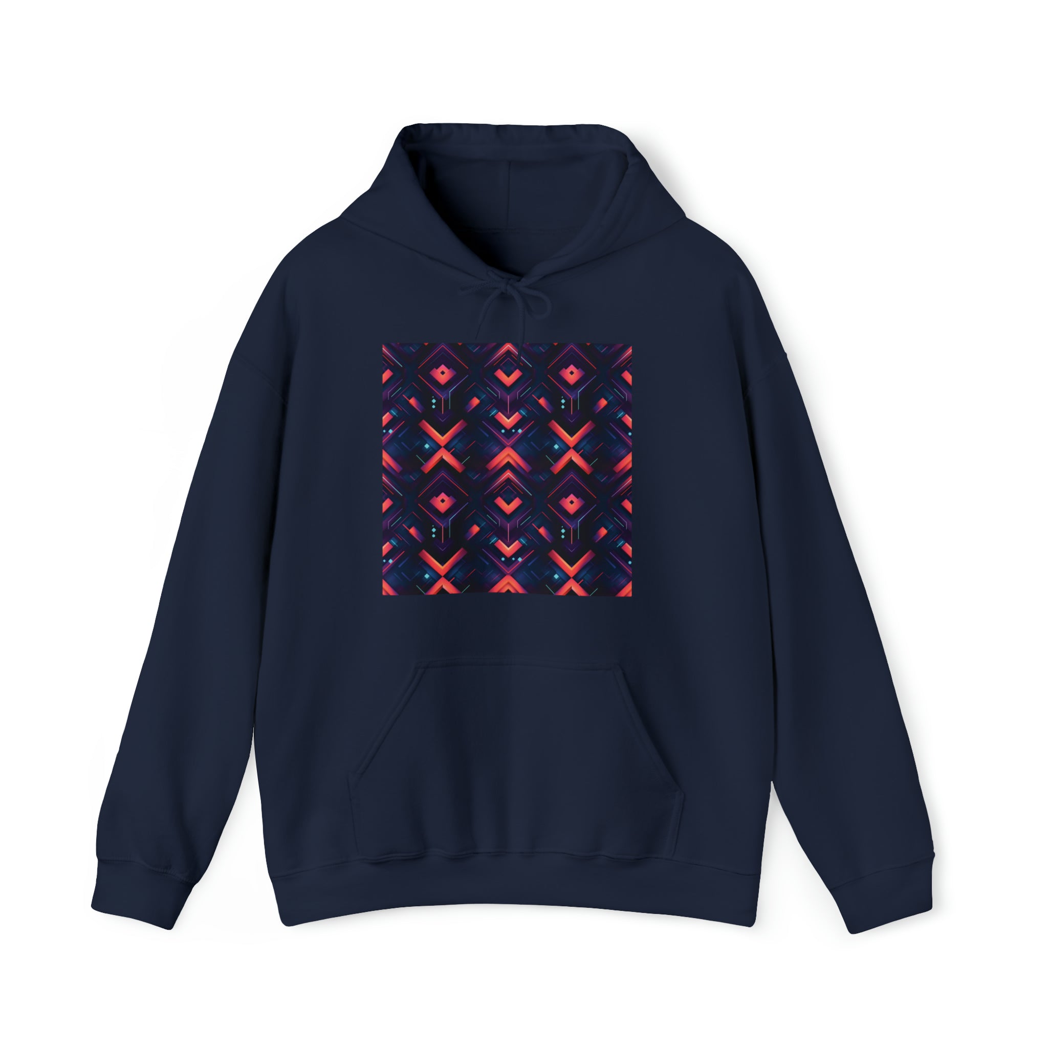 Unisex Heavy Blend™ Hooded Sweatshirt - Abstract Neon Designs 03