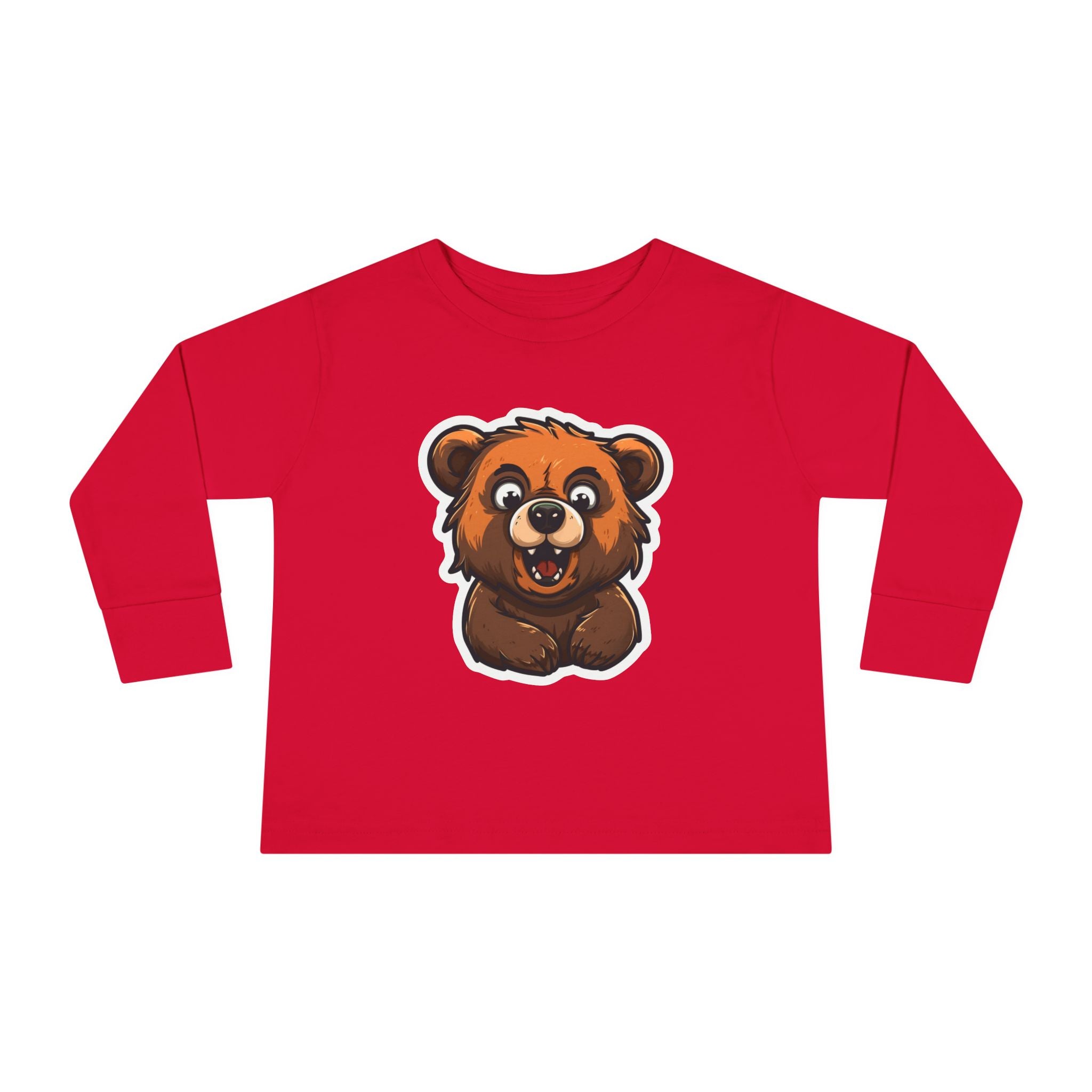 Toddler Long Sleeve Tee - Grizzly Bear Cub