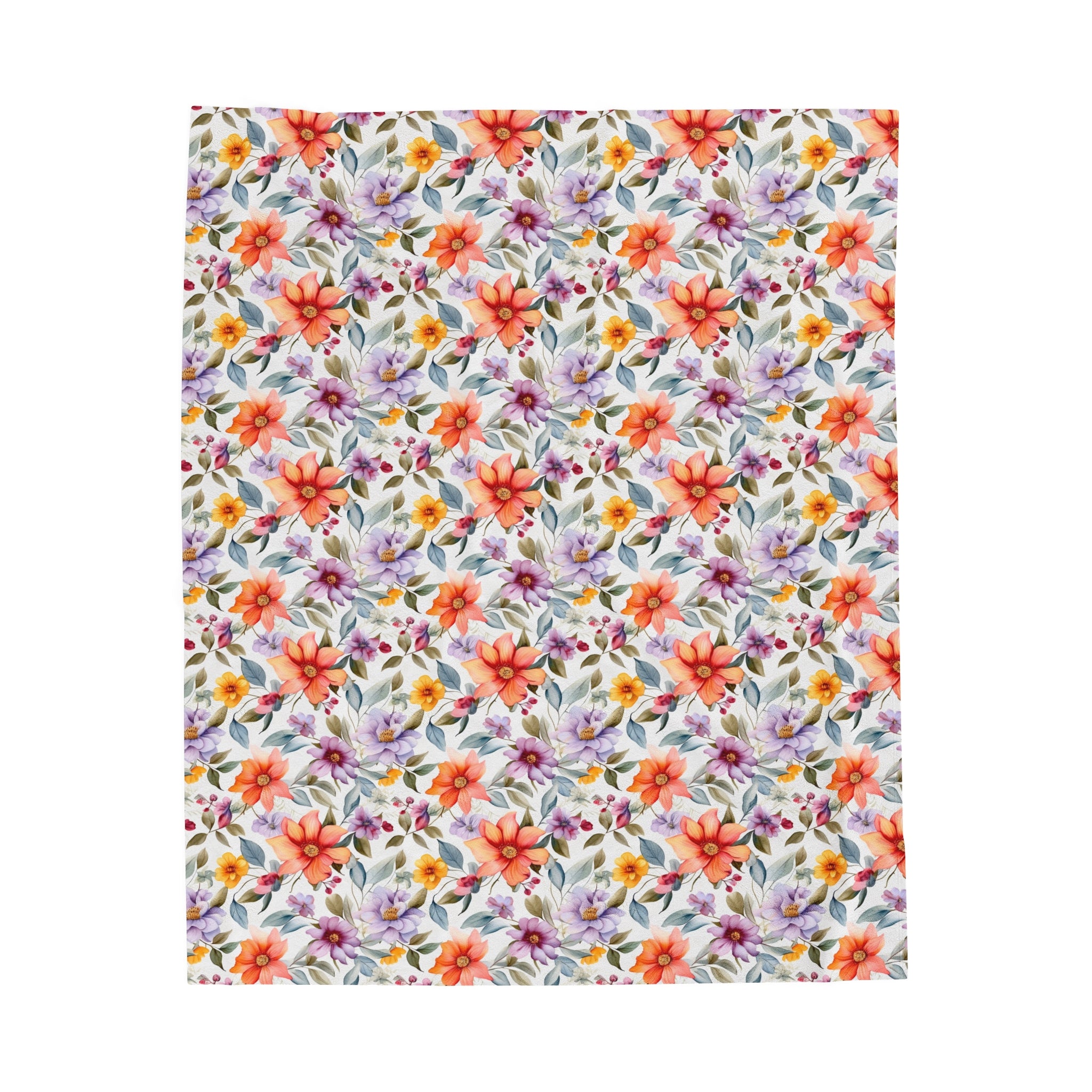 Velveteen Plush Blanket (AOP) - Seamless Abstract Designs 03