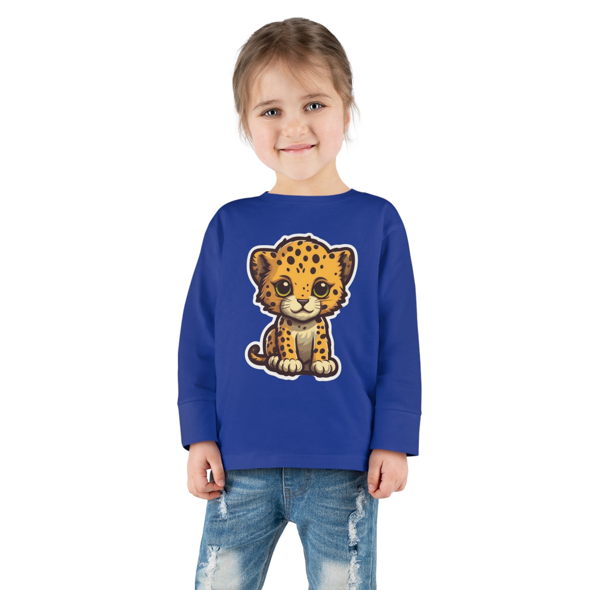 Toddler Long Sleeve Tee - Cheetah Cub