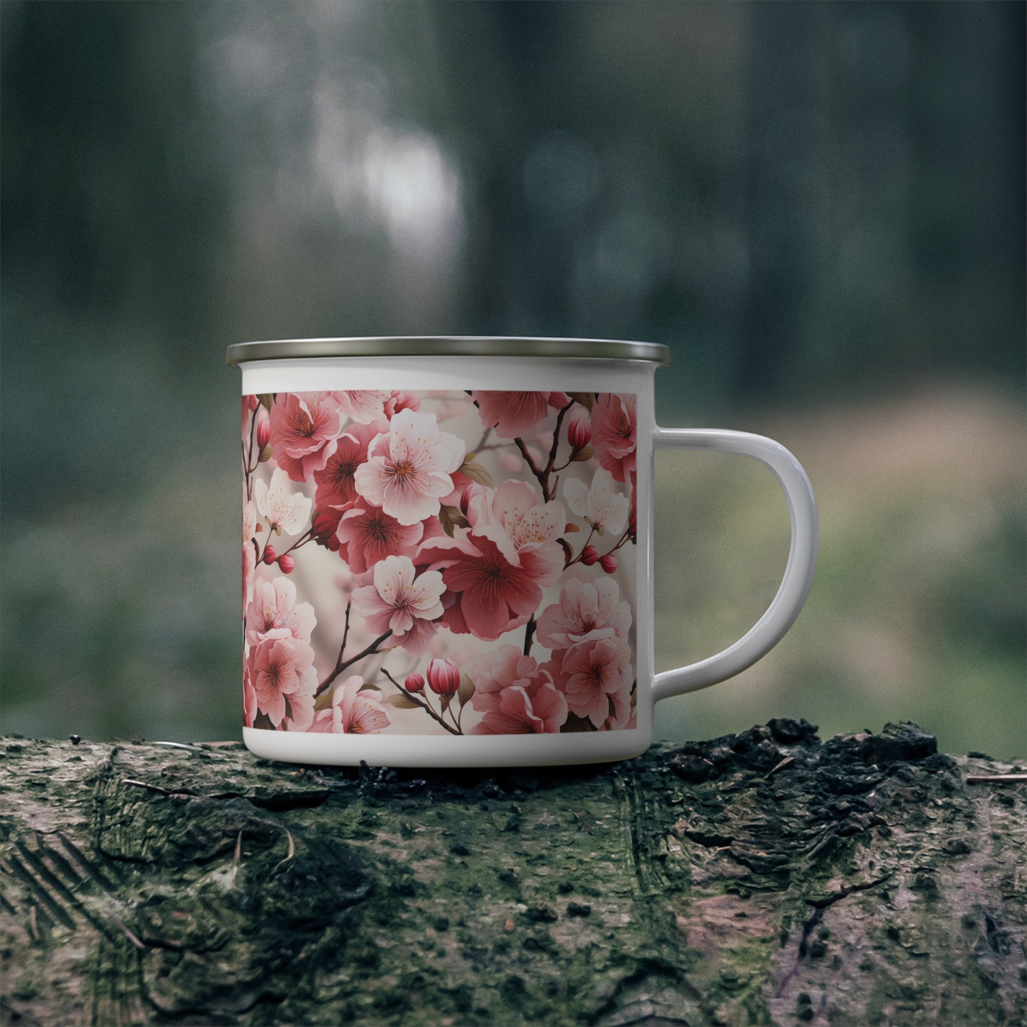 Enamel Camping Mug - Seamless Designs 04