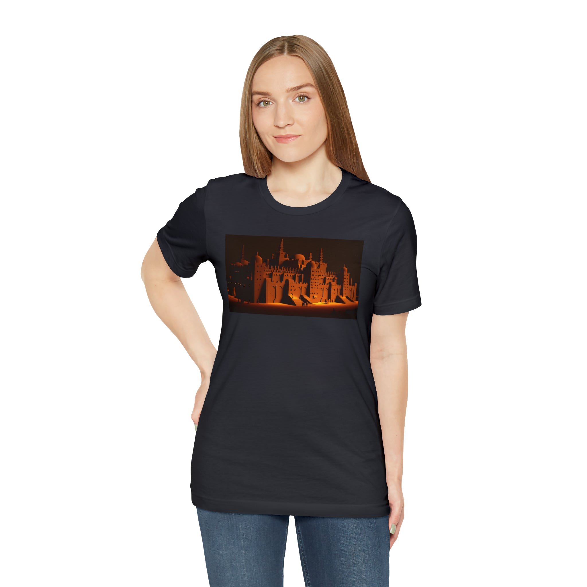Unisex Jersey Short Sleeve Tee - Great Mosque of Djenné, Mali