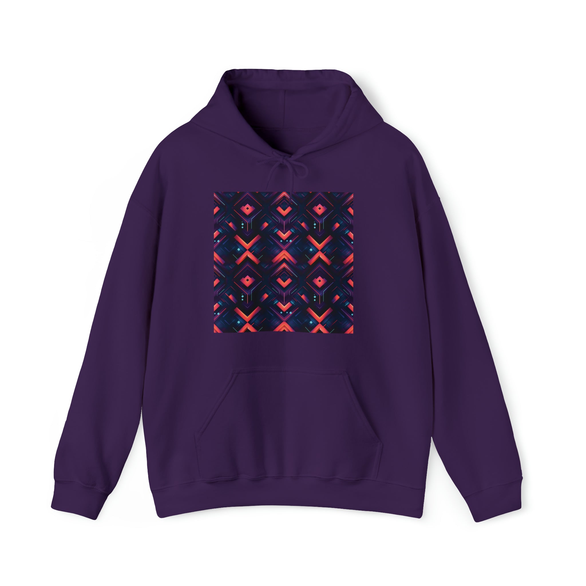 Unisex Heavy Blend™ Hooded Sweatshirt - Abstract Neon Designs 03