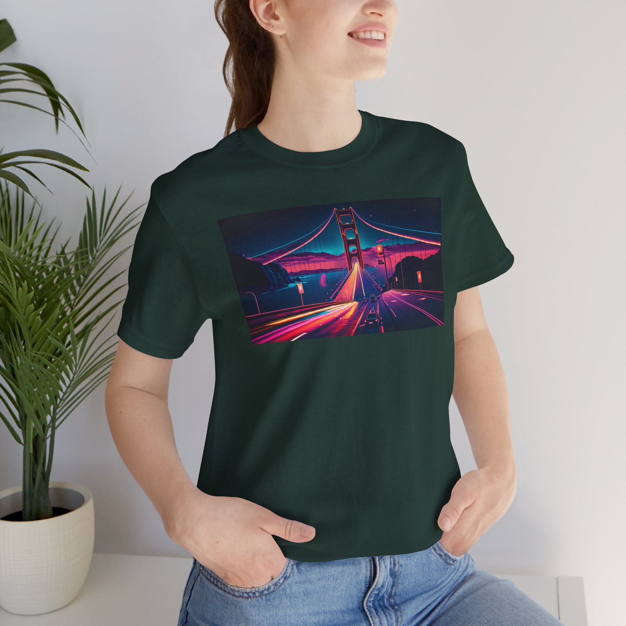 Unisex Jersey Short Sleeve Tee - Golden Gate Bridge, San Francisco, USA