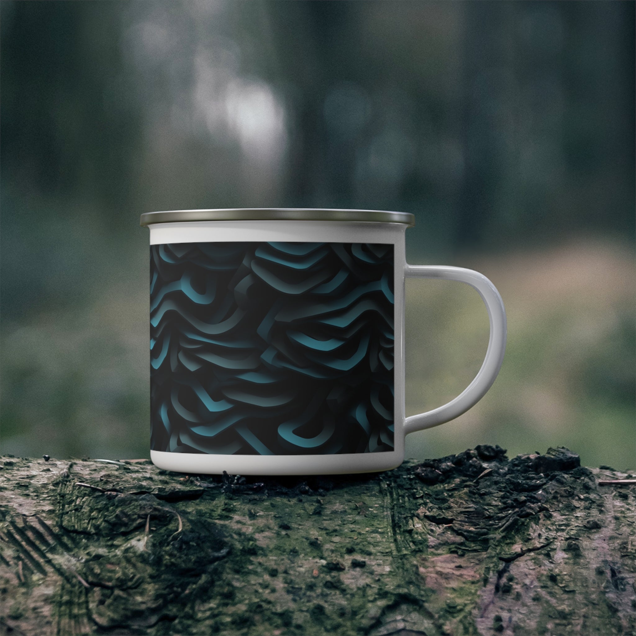 Enamel Camping Mug - Seamless Designs 05