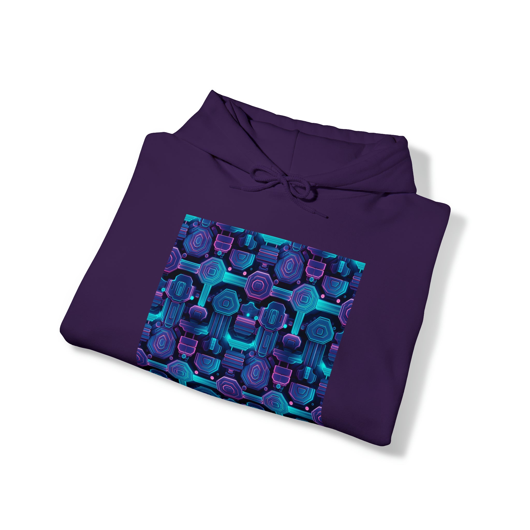 Unisex Heavy Blend™ Hooded Sweatshirt - Abstract Neon Designs 02