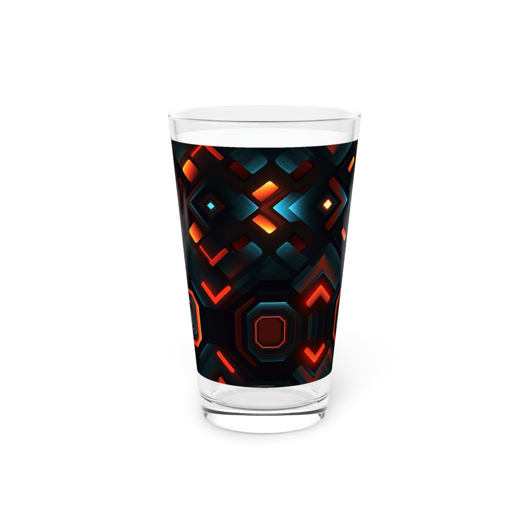Pint Glass, 16oz - Abstract Designs 01