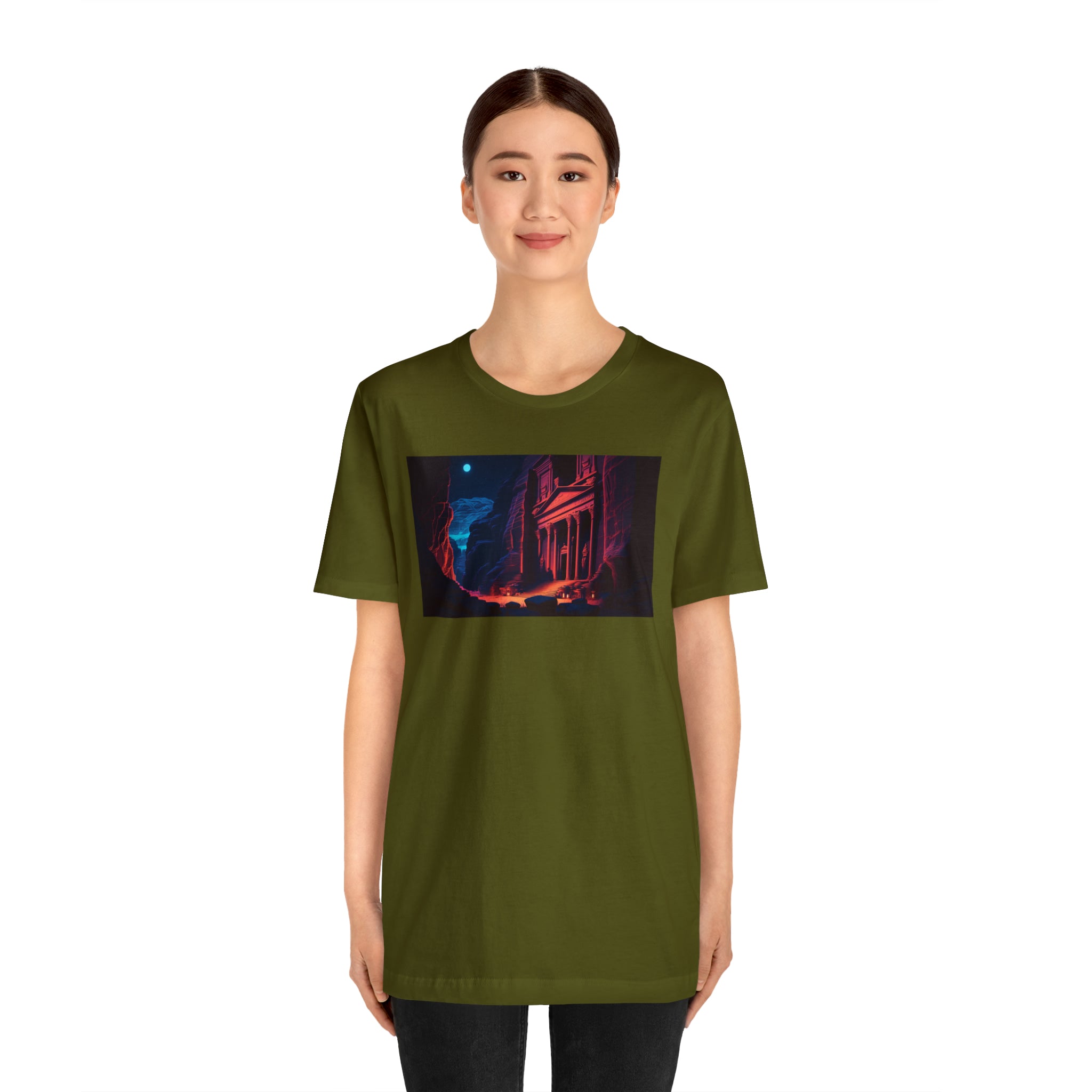 Unisex Jersey Short Sleeve Tee - Petra Caves, Jordan