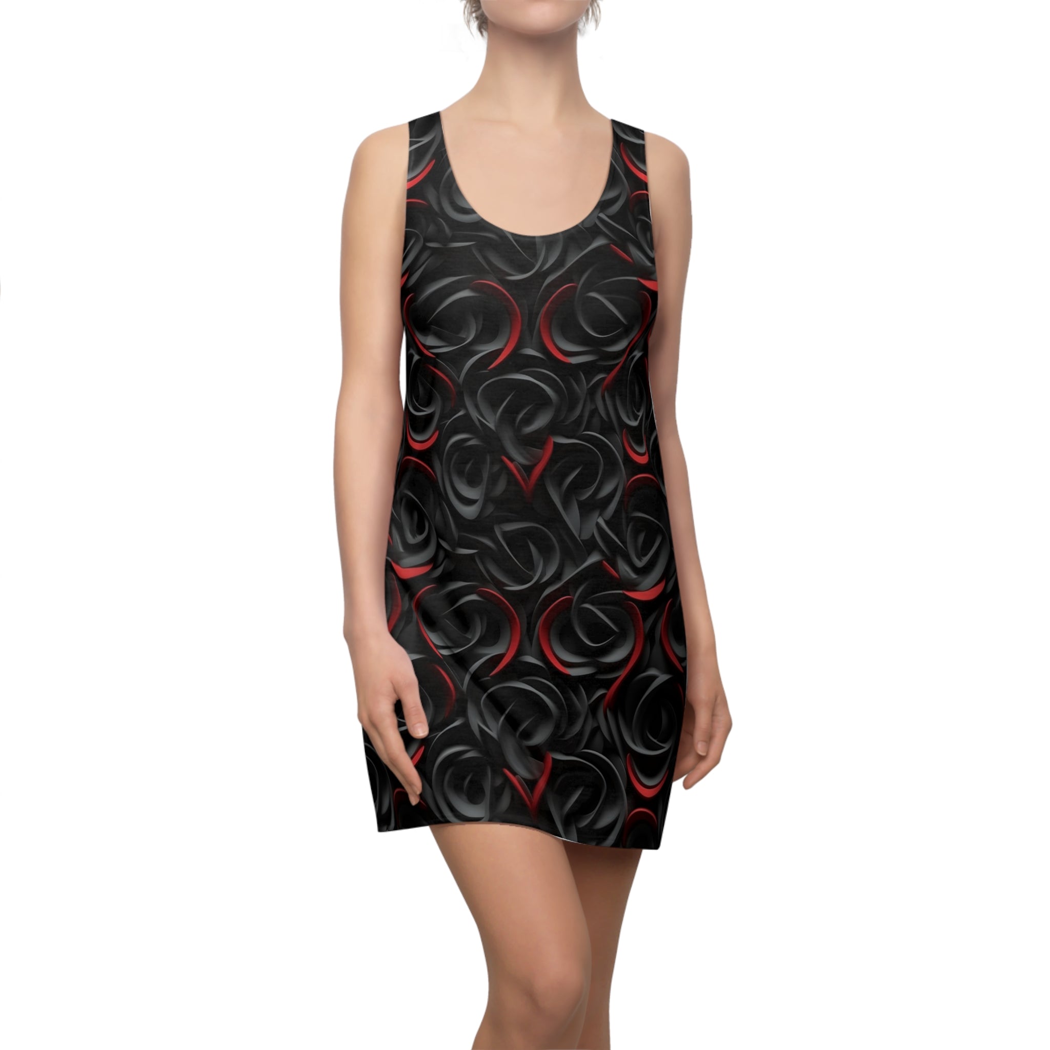 Women's Cut & Sew Racerback Dress (AOP) - Seamless Abstract Designs 02
