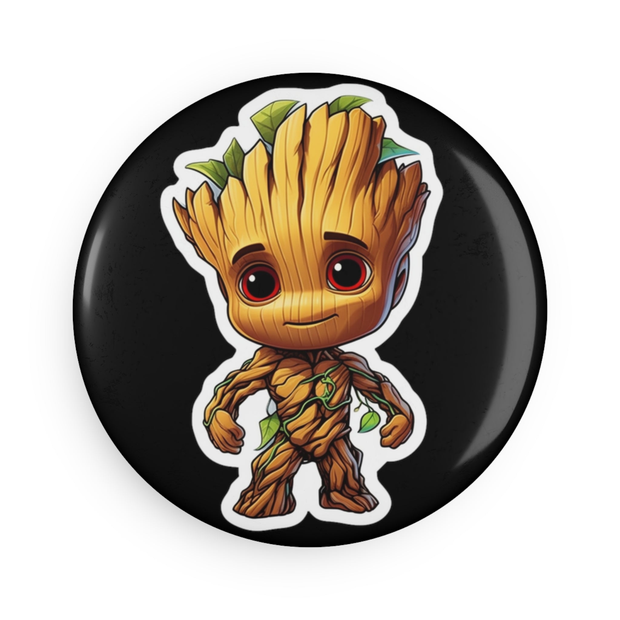 Button Magnet, Round (1 & 10 pcs) - Baby Groot 06