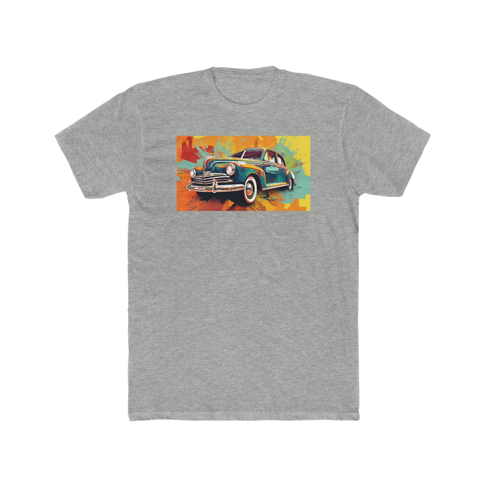 Men's Cotton Crew Tee - Pop Art - Car 05