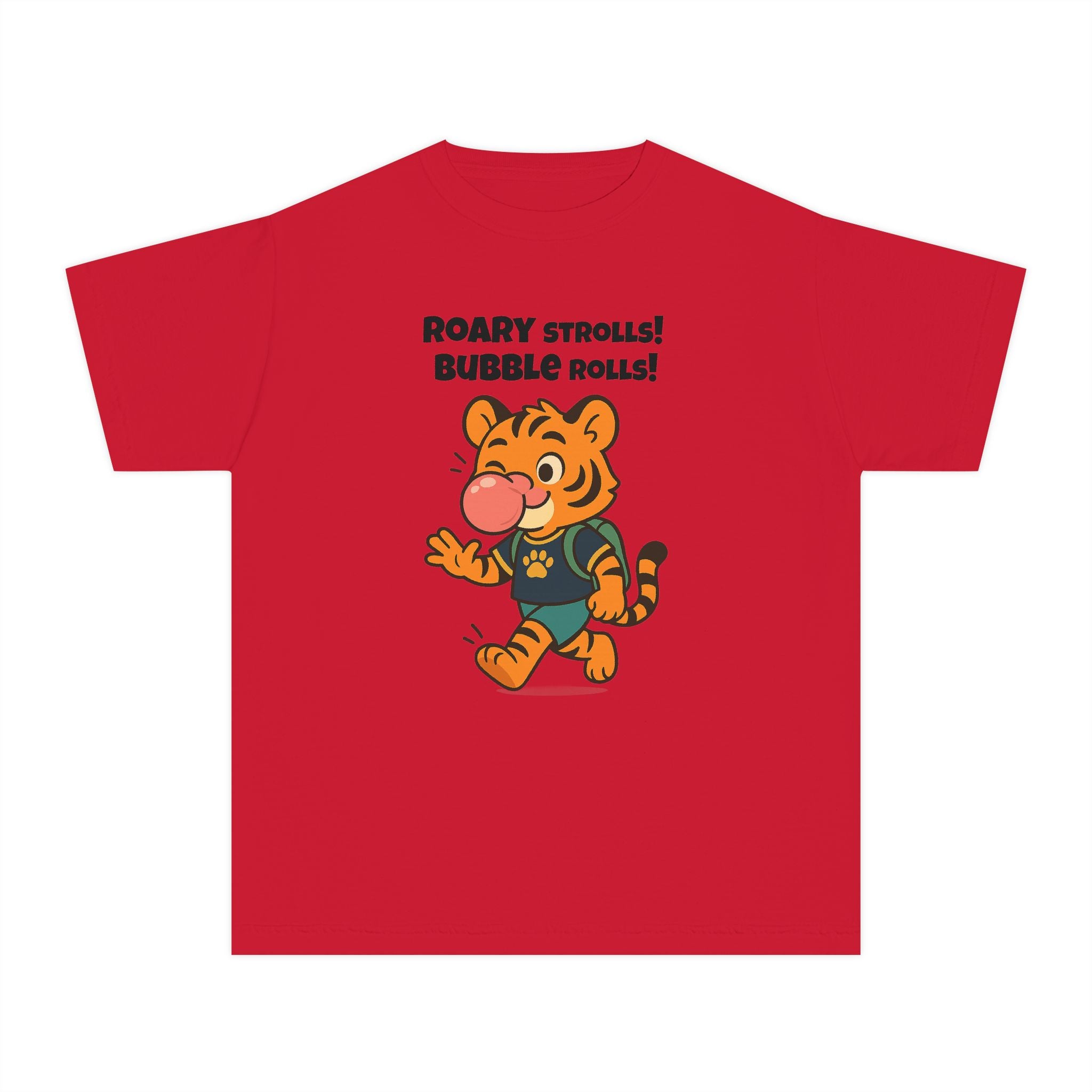 Youth Midweight Cotton Tee - Roary's Bubblegum Time