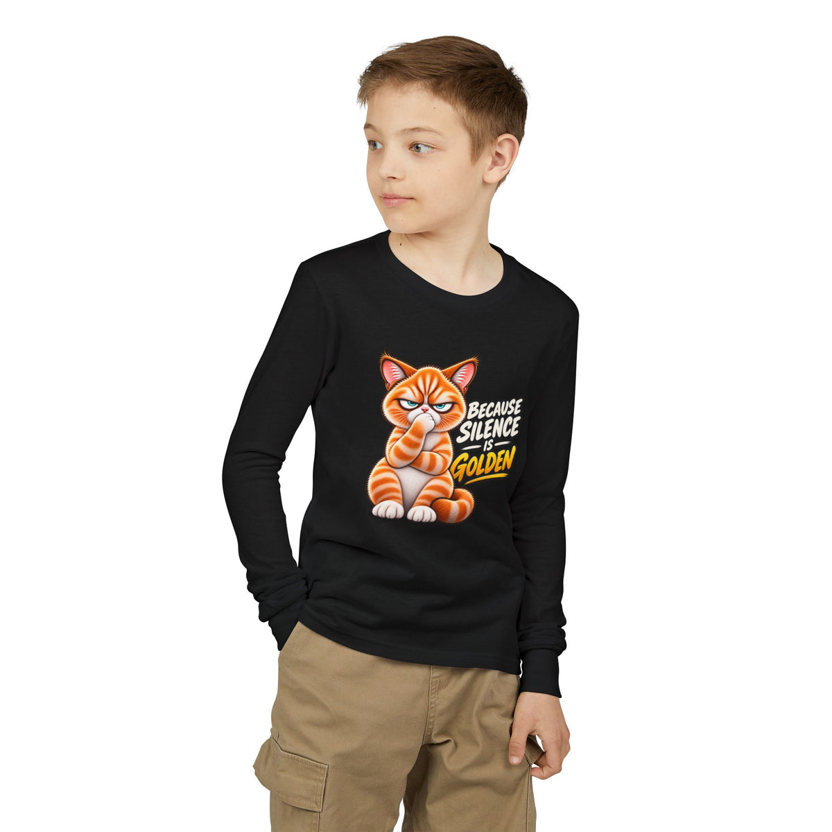 Silence is Golden - Mildly Feral - Youth Long Sleeve Tee