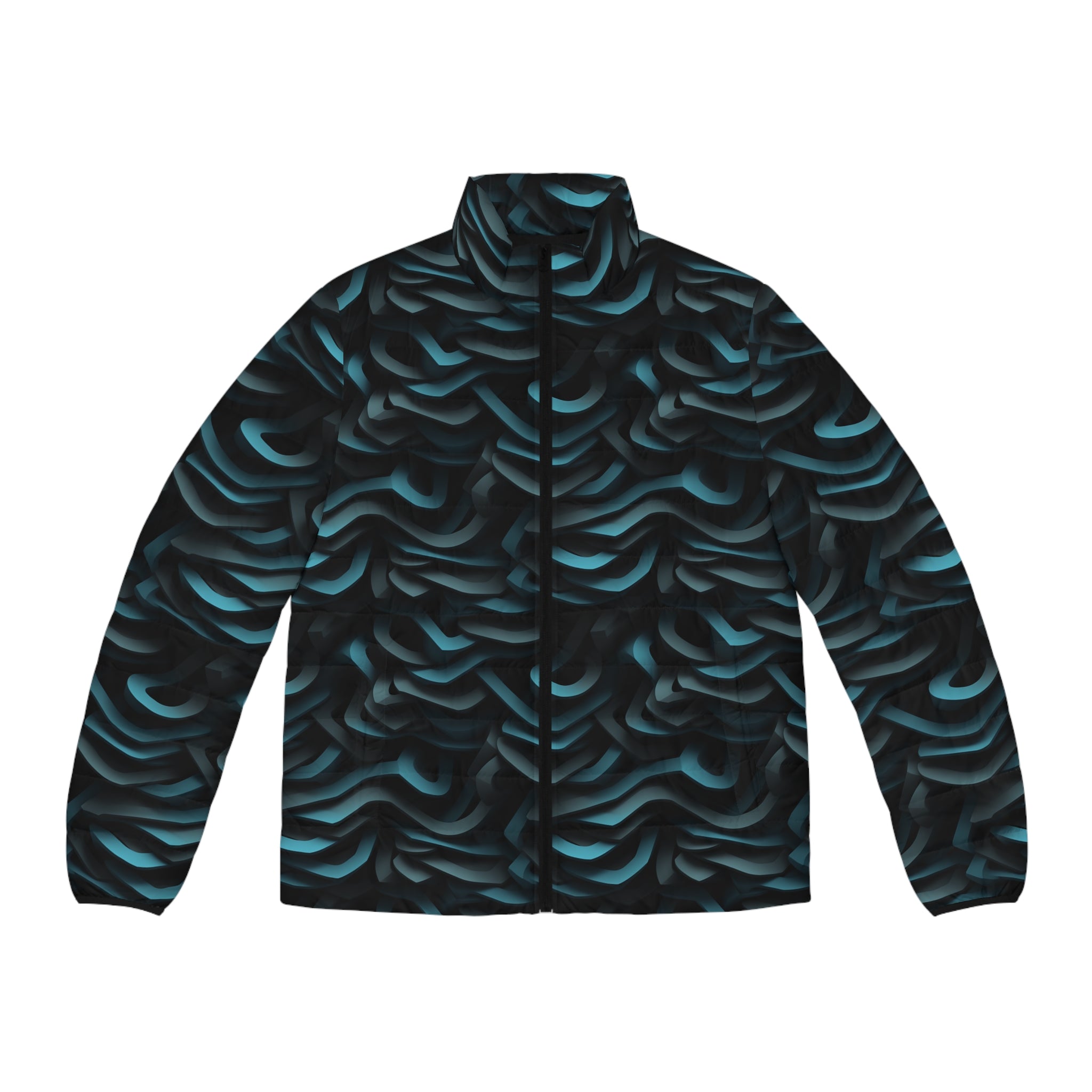 Men's Puffer Jacket (AOP) - Abstract Designs 09
