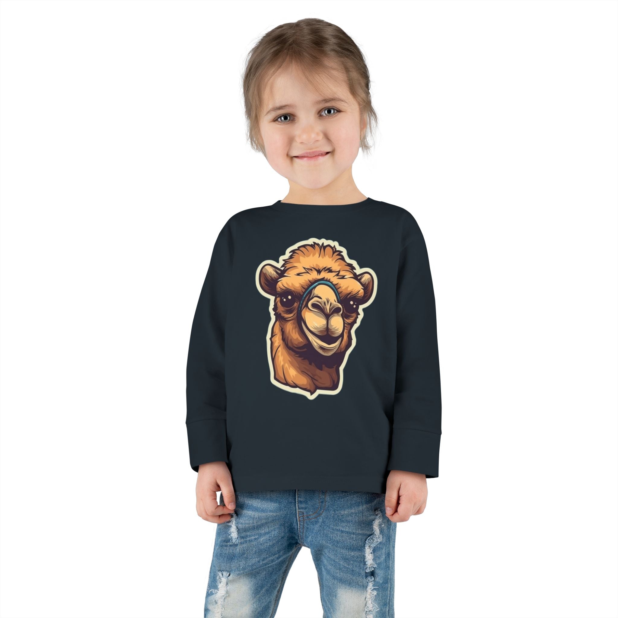 Toddler Long Sleeve Tee - Camel Calf