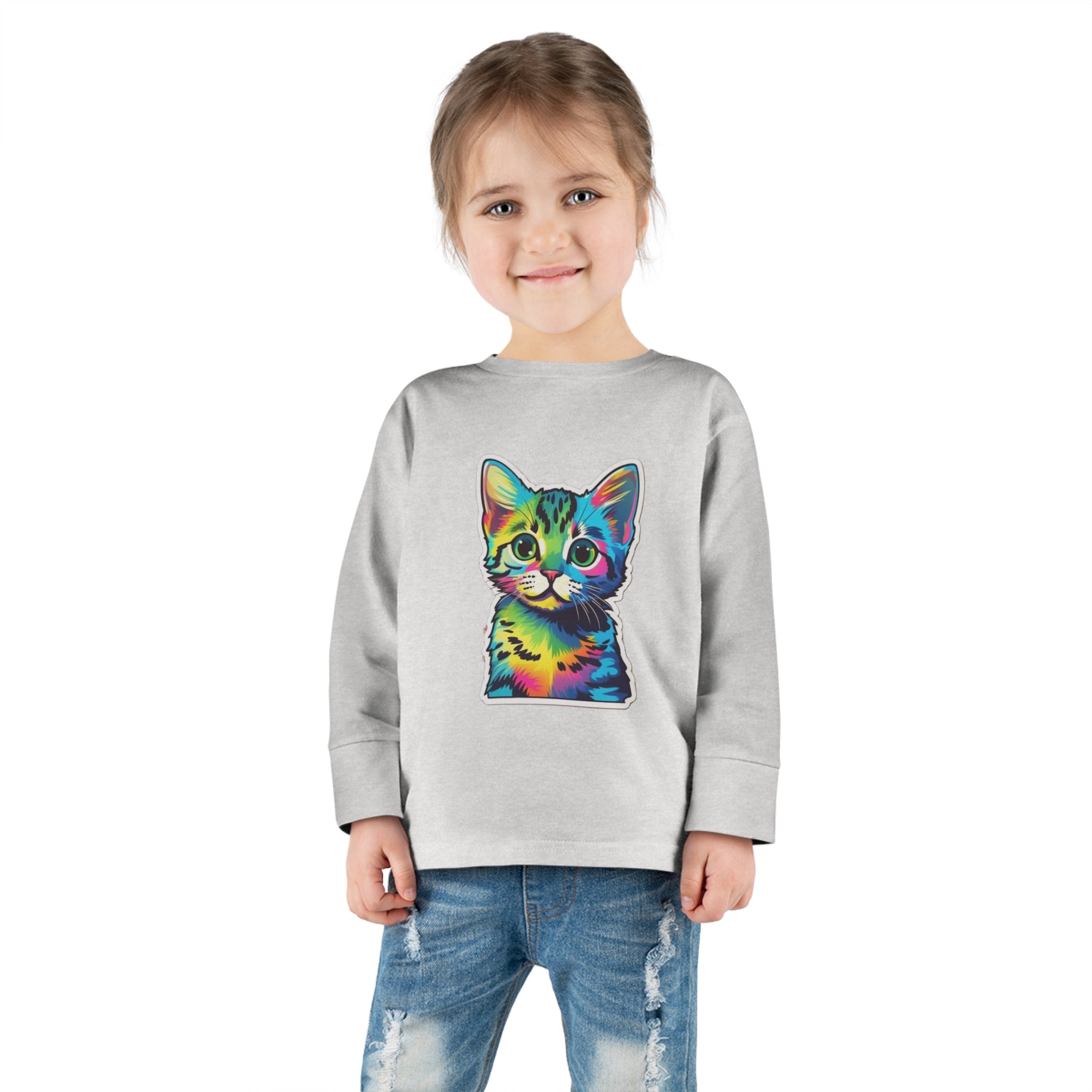 Toddler Long Sleeve Tee - Kittens 06