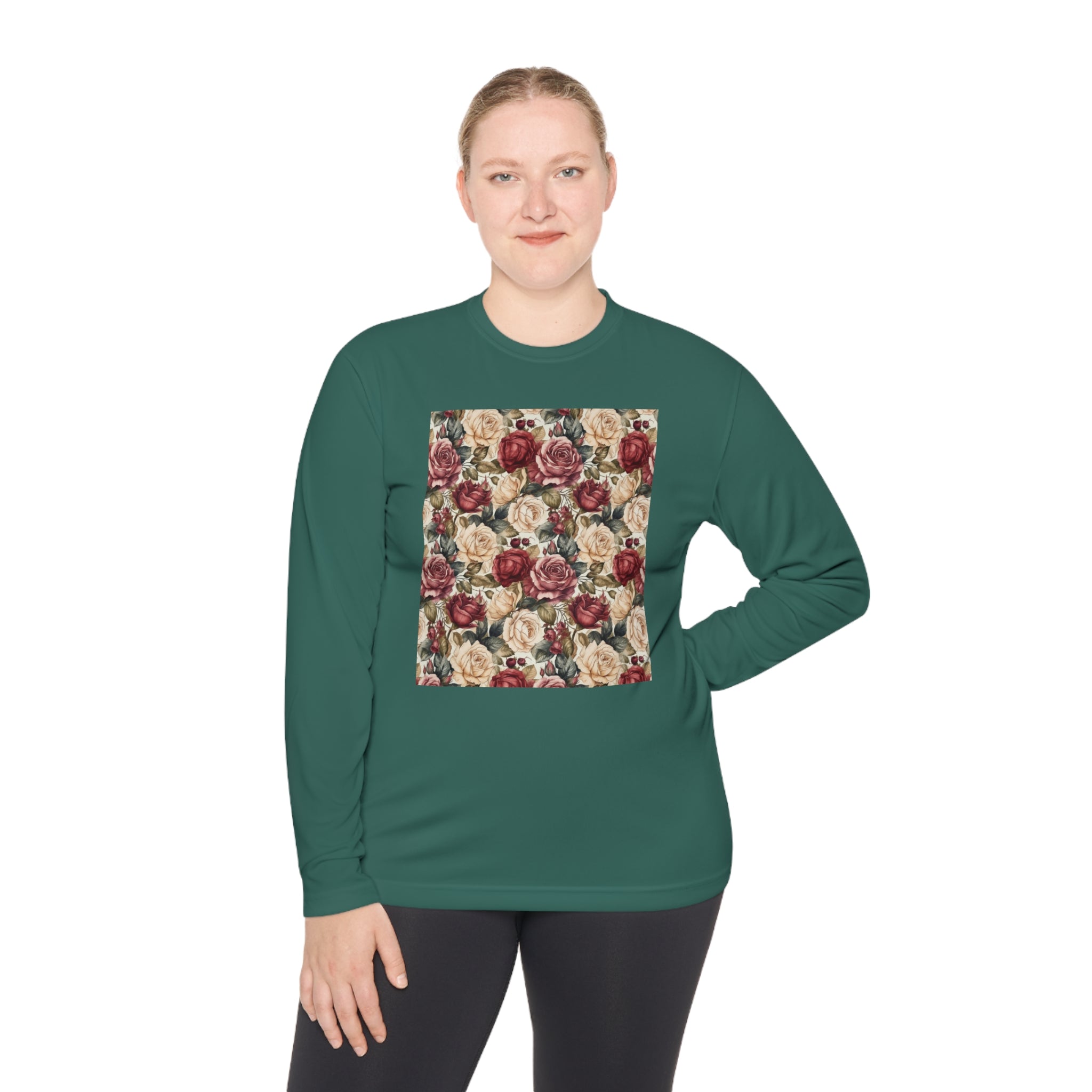 Unisex Lightweight Long Sleeve Tee (AOP) - Abstract Designs 14