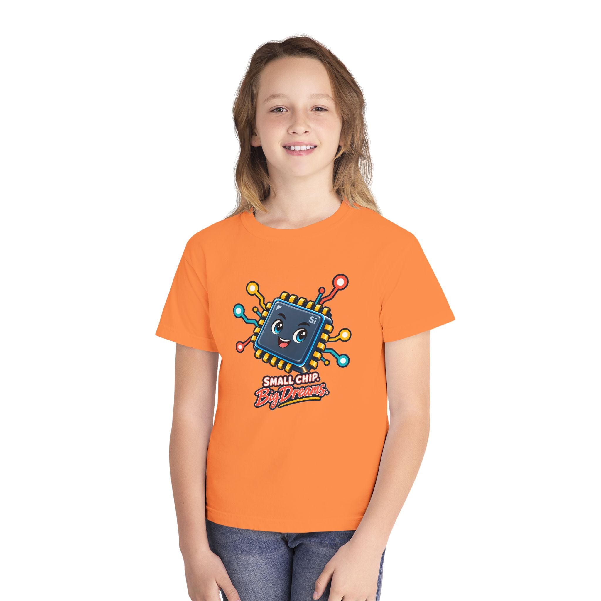 Youth Midweight Cotton Tee - Small Chip, Big Dreams