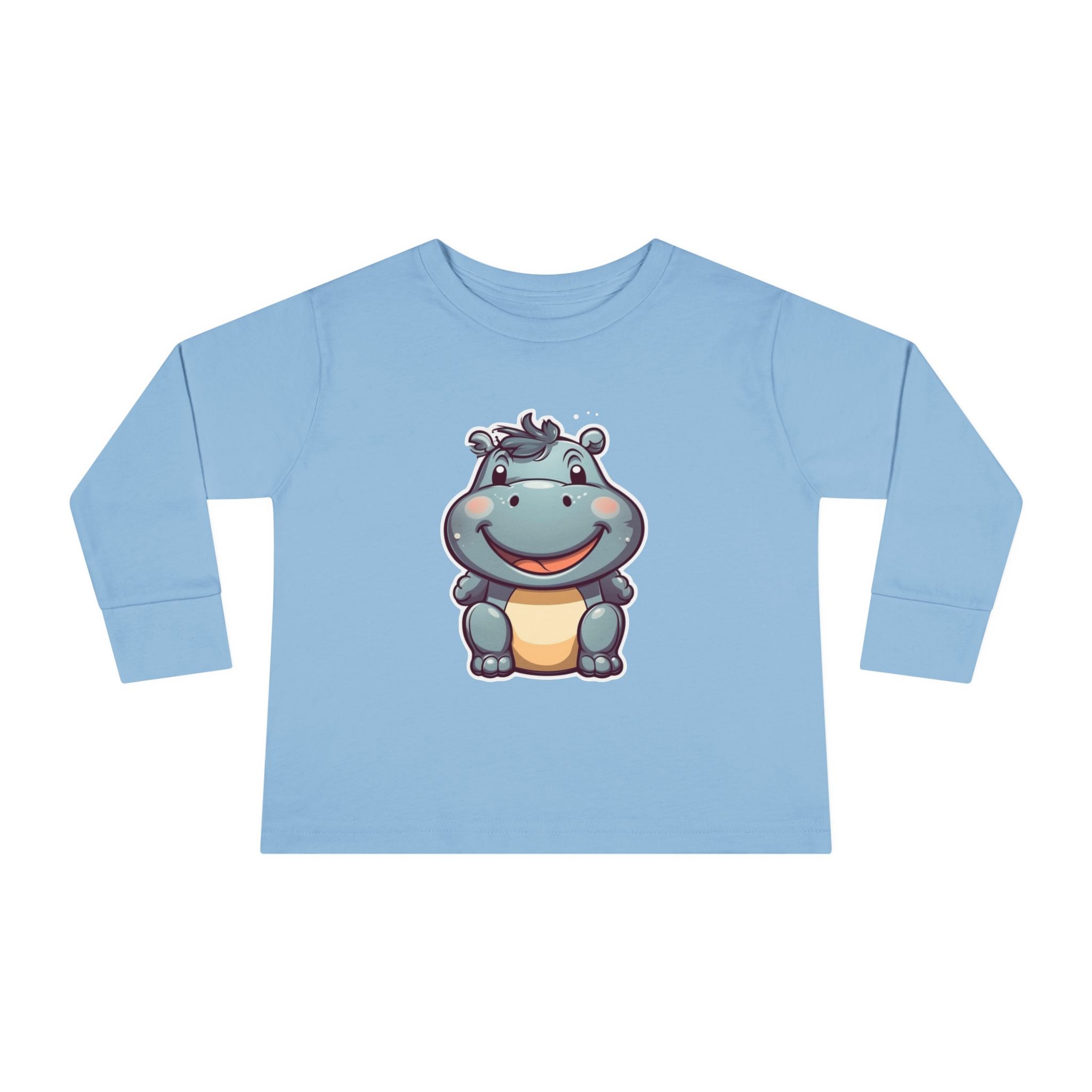 Toddler Long Sleeve Tee - Hippopotamus Calf